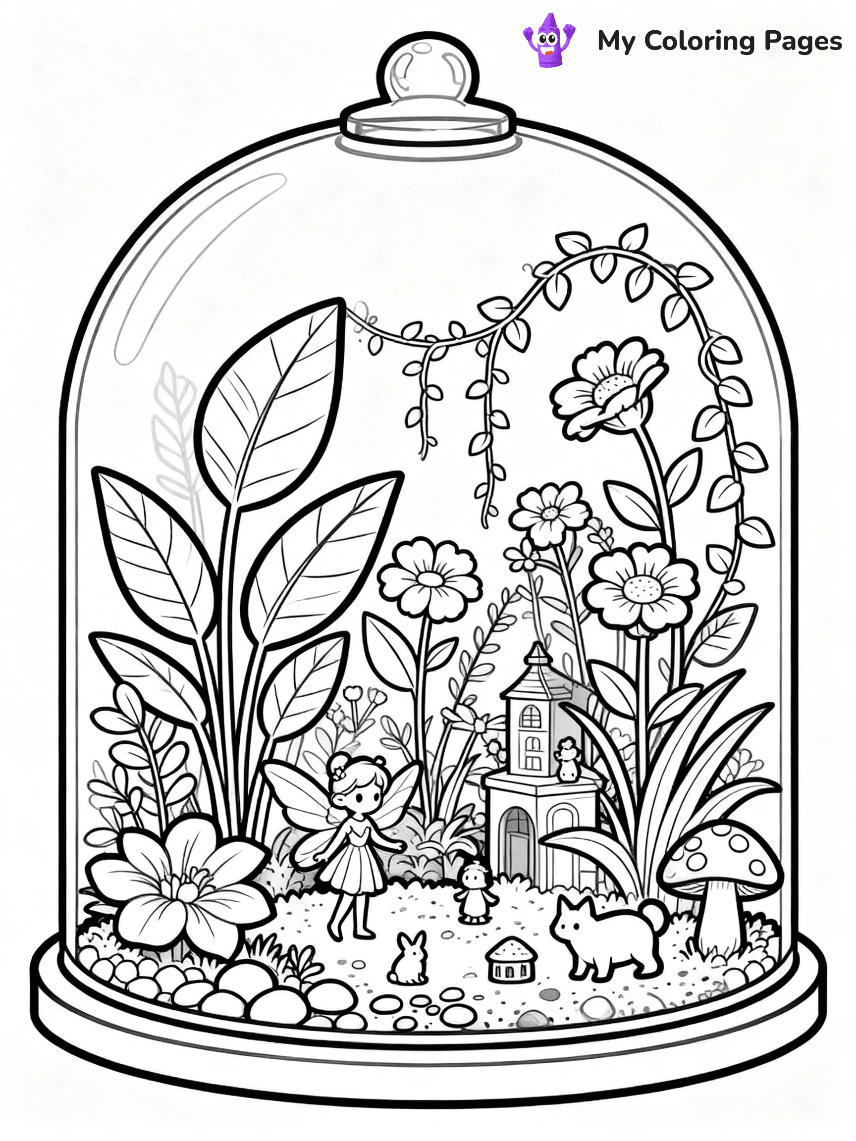 Potted Plant Coloring Pages - 2