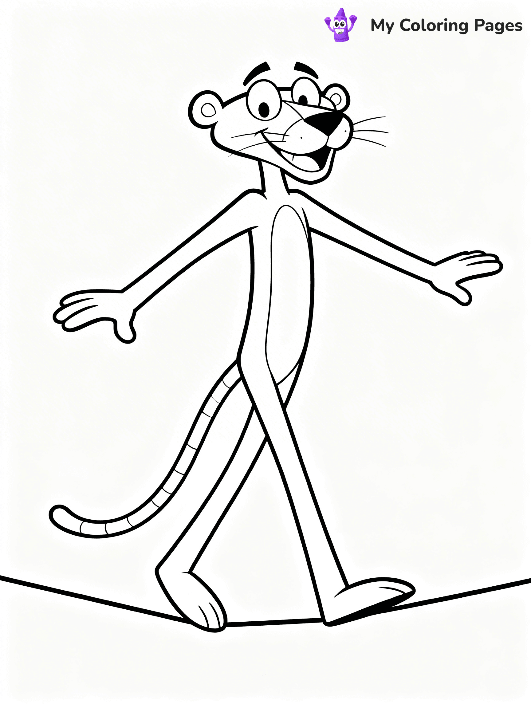 Pink Panther Coloring Pages - 1