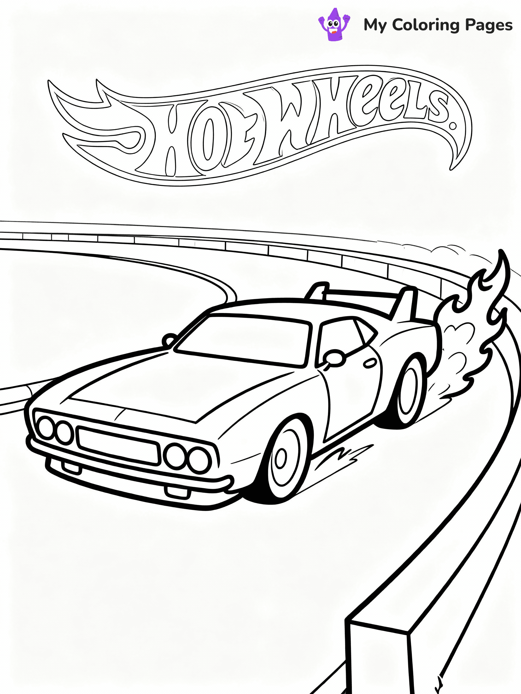 ⚠️ CRITICAL REQUIREMENT - ABSOLUTE BLACK AND WHITE ONLY ⚠️
This MUST be a BLACK AND WHITE line drawing ONLY. NO COLORS whatsoever.
- ONLY pure black lines (#000000) on pure white background (#FFFFFF)
- ABSOLUTELY NO colors, NO shading, NO gradients, NO grayscale
- If there are ANY colors in the output, the image is REJECTED
- This is a COLORING PAGE - meant to be COLORED IN by children
- The output must be UNCOLORED line art ready for coloring
⚠️ SUBJECT TO DRAW: Night Shifter from Hot Wheels in dynamic racing style, drifting around a sharp turn, flames trailing behind
(REMEMBER: Output must be BLACK AND WHITE line art only, NOT colored!)
# COLORING PAGE: BLACK OUTLINES ONLY - WHITE BACKGROUND MANDATORY
Create a **coloring book page** using EXACTLY two values: black lines, white space.
## NON-NEGOTIABLE BINARY RULES
- **ONLY #000000 (black) and #FFFFFF (white)** - NO other values exist
- **EVERY PIXEL = BLACK OR WHITE** - no gray/shading/antialiasing
- **WHITE BACKGROUND MANDATORY** - entire canvas stays white
- **ALL SHAPES HOLLOW** - everything is empty outlines waiting to be colored
- **FORBIDDEN:** fills, shading, gradients, patterns, textures, colors
- **NO SOLID REGIONS** - if it's not a thin line, it's wrong
## Universal Line Standards
- Black outlines ONLY - thin, uniform weight
- Every shape completely empty inside
- Closed contours suitable for coloring
- Simple flat illustration - zero depth/3D/realism
- **Style:** Whimsical Doodle Art Alley - rounded, friendly outlines (unless specified)
## Everything = Outline Only
- Characters/animals: hollow shapes
- Objects/clothing: empty contours
- Backgrounds/scenery: line work only
- Natural elements: outlined forms
- Dark/night areas: don't exist (use outlined symbols)
- Textures/patterns: convert to simple lines
## The Test
Can a child color EVERY white space with crayons? If any area is pre-filled/shaded/gray or colored in, it FAILS. Every shape must be waiting to receive color.
**FINAL OUTPUT**: Binary coloring page. Black lines define shapes. White spaces ready for coloring. Nothing else exists. No exceptions. Print-ready.
⚠️ FINAL REMINDER: Draw the subject "Night Shifter from Hot Wheels in dynamic racing style, drifting around a sharp turn, flames trailing behind" as BLACK AND WHITE line art. Zero colors in output.