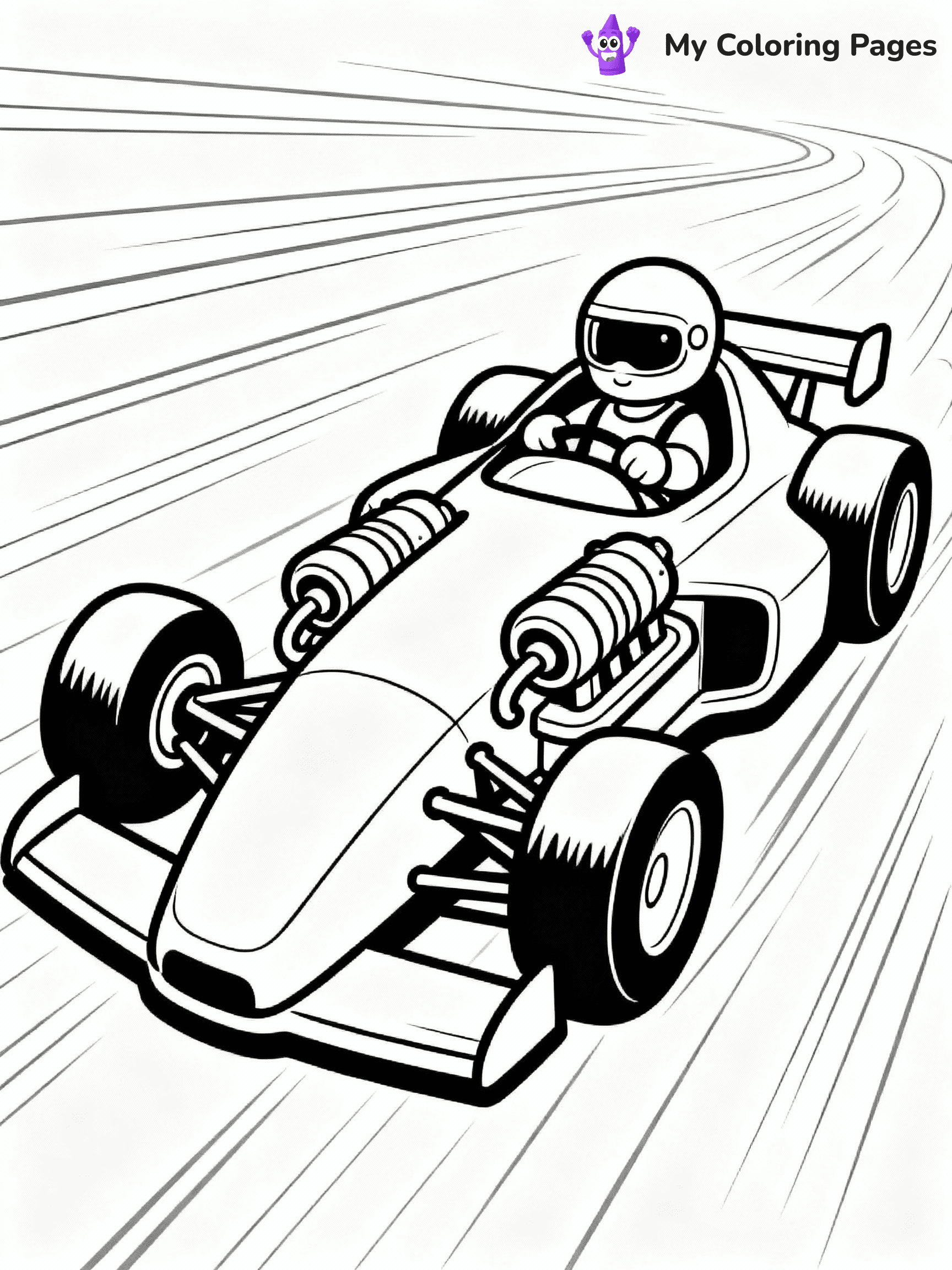 ⚠️ CRITICAL REQUIREMENT - ABSOLUTE BLACK AND WHITE ONLY ⚠️
This MUST be a BLACK AND WHITE line drawing ONLY. NO COLORS whatsoever.
- ONLY pure black lines (#000000) on pure white background (#FFFFFF)
- ABSOLUTELY NO colors, NO shading, NO gradients, NO grayscale
- If there are ANY colors in the output, the image is REJECTED
- This is a COLORING PAGE - meant to be COLORED IN by children
- The output must be UNCOLORED line art ready for coloring
⚠️ SUBJECT TO DRAW: Twin Mill from Hot Wheels in sleek racing style, showcasing dual engines, racing helmet on driver, speed lines in background
(REMEMBER: Output must be BLACK AND WHITE line art only, NOT colored!)
# COLORING PAGE: BLACK OUTLINES ONLY - WHITE BACKGROUND MANDATORY
Create a **coloring book page** using EXACTLY two values: black lines, white space.
## NON-NEGOTIABLE BINARY RULES
- **ONLY #000000 (black) and #FFFFFF (white)** - NO other values exist
- **EVERY PIXEL = BLACK OR WHITE** - no gray/shading/antialiasing
- **WHITE BACKGROUND MANDATORY** - entire canvas stays white
- **ALL SHAPES HOLLOW** - everything is empty outlines waiting to be colored
- **FORBIDDEN:** fills, shading, gradients, patterns, textures, colors
- **NO SOLID REGIONS** - if it's not a thin line, it's wrong
## Universal Line Standards
- Black outlines ONLY - thin, uniform weight
- Every shape completely empty inside
- Closed contours suitable for coloring
- Simple flat illustration - zero depth/3D/realism
- **Style:** Whimsical Doodle Art Alley - rounded, friendly outlines (unless specified)
## Everything = Outline Only
- Characters/animals: hollow shapes
- Objects/clothing: empty contours
- Backgrounds/scenery: line work only
- Natural elements: outlined forms
- Dark/night areas: don't exist (use outlined symbols)
- Textures/patterns: convert to simple lines
## The Test
Can a child color EVERY white space with crayons? If any area is pre-filled/shaded/gray or colored in, it FAILS. Every shape must be waiting to receive color.
**FINAL OUTPUT**: Binary coloring page. Black lines define shapes. White spaces ready for coloring. Nothing else exists. No exceptions. Print-ready.
⚠️ FINAL REMINDER: Draw the subject "Twin Mill from Hot Wheels in sleek racing style, showcasing dual engines, racing helmet on driver, speed lines in background" as BLACK AND WHITE line art. Zero colors in output.