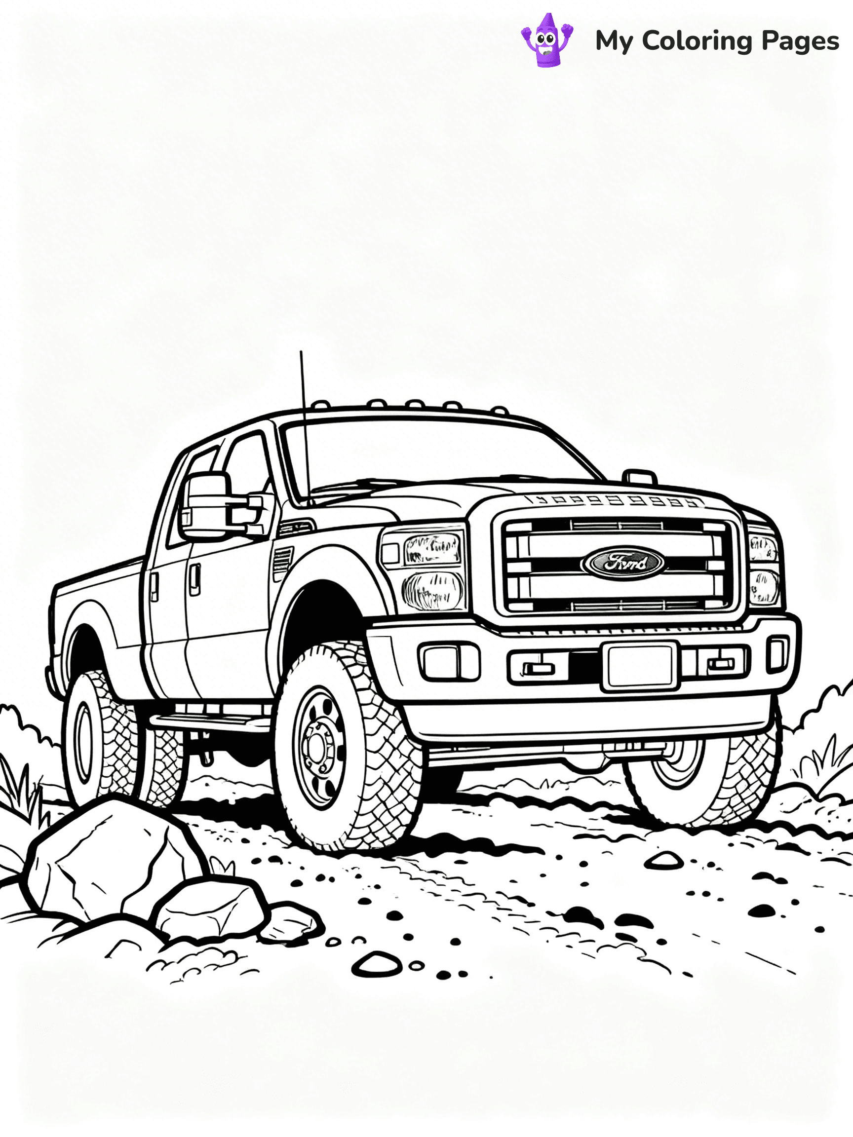 Dually Truck Coloring Pages - 31
