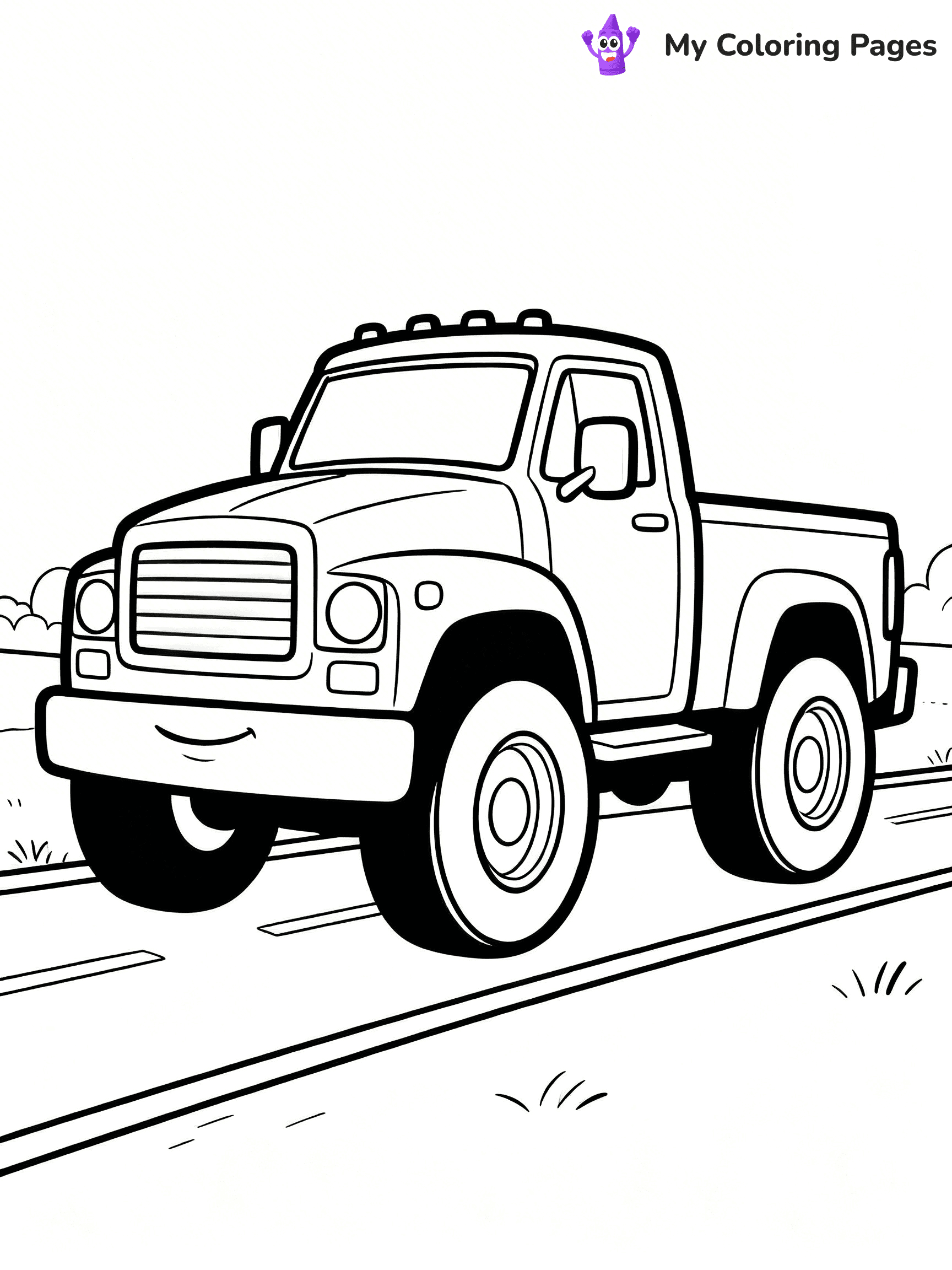 Dually Truck Coloring Pages - 30