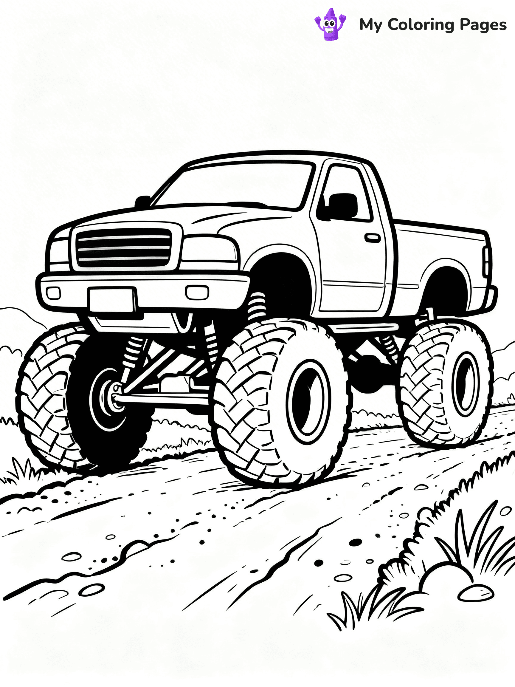 Dually Truck Coloring Pages - 28