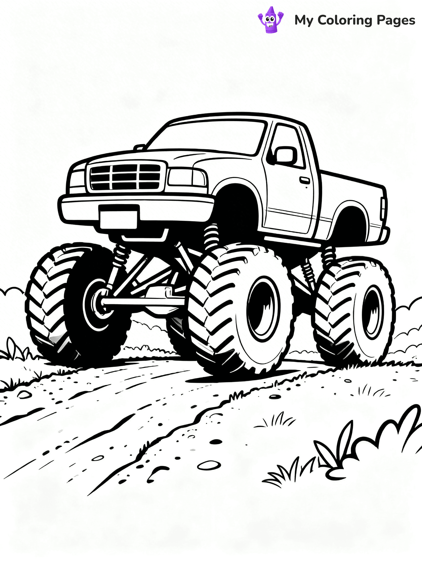 Dually Truck Coloring Pages - 27