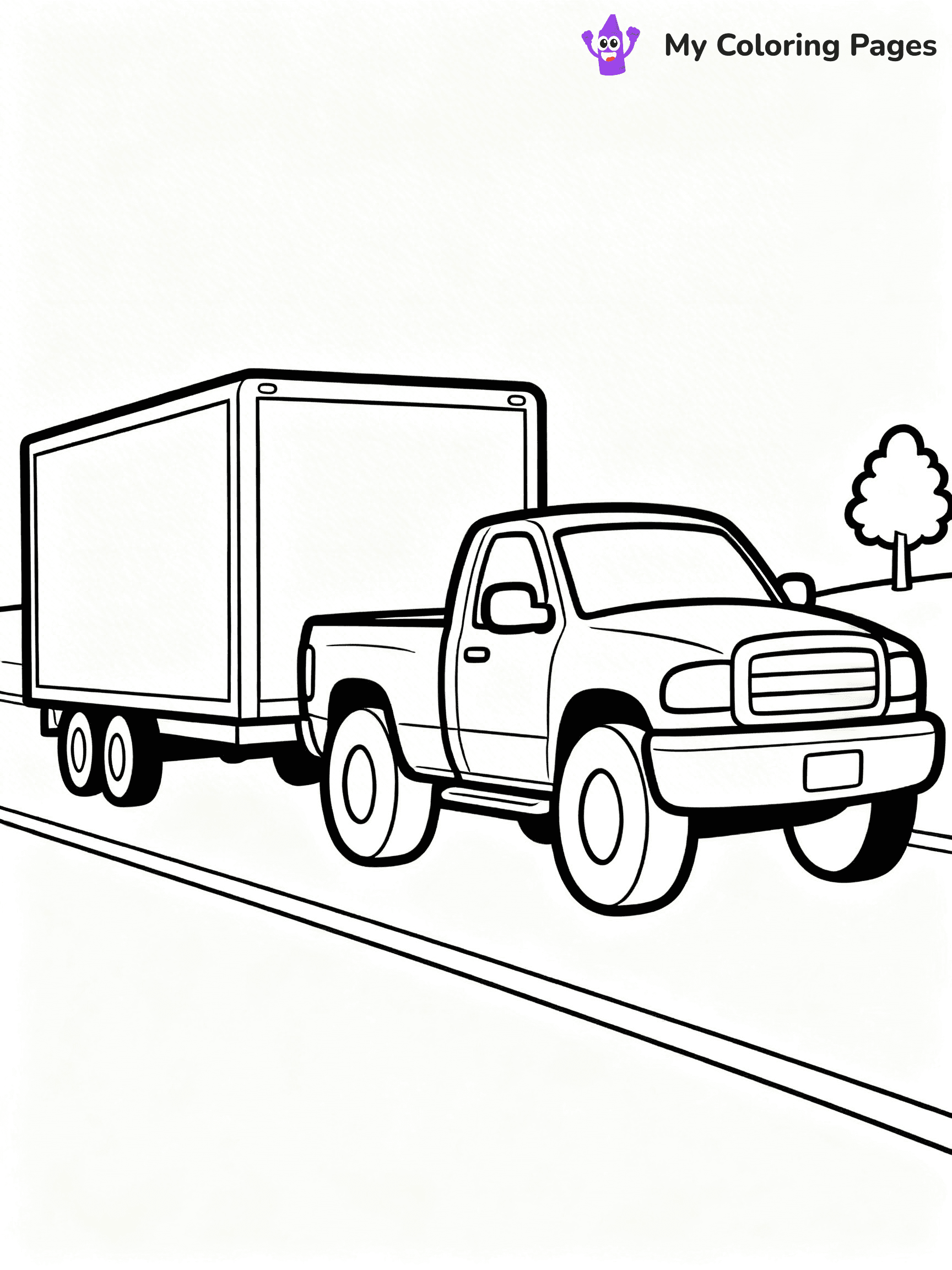 Dually Truck Coloring Pages - 22