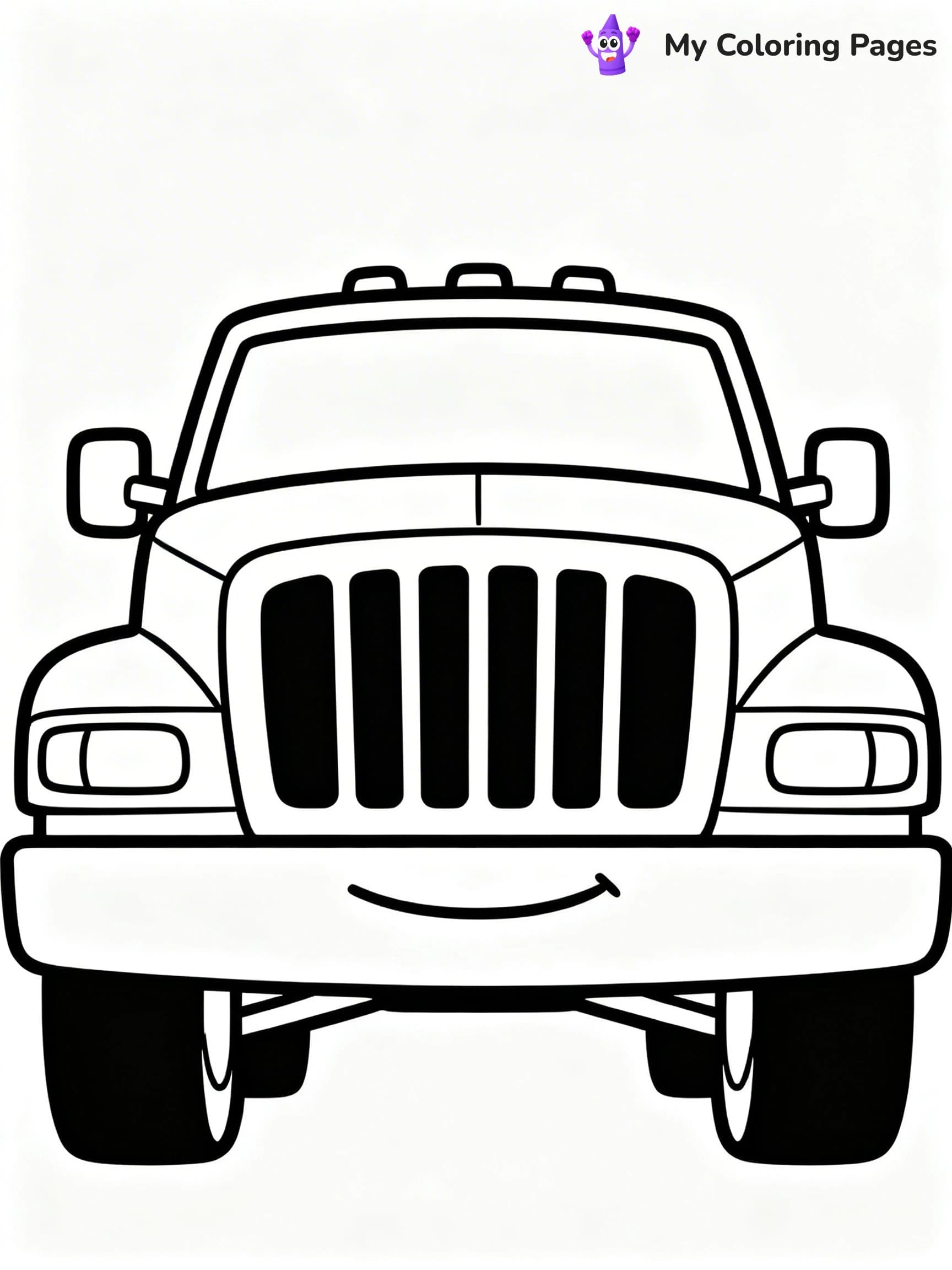 Dually Truck Coloring Pages - 18