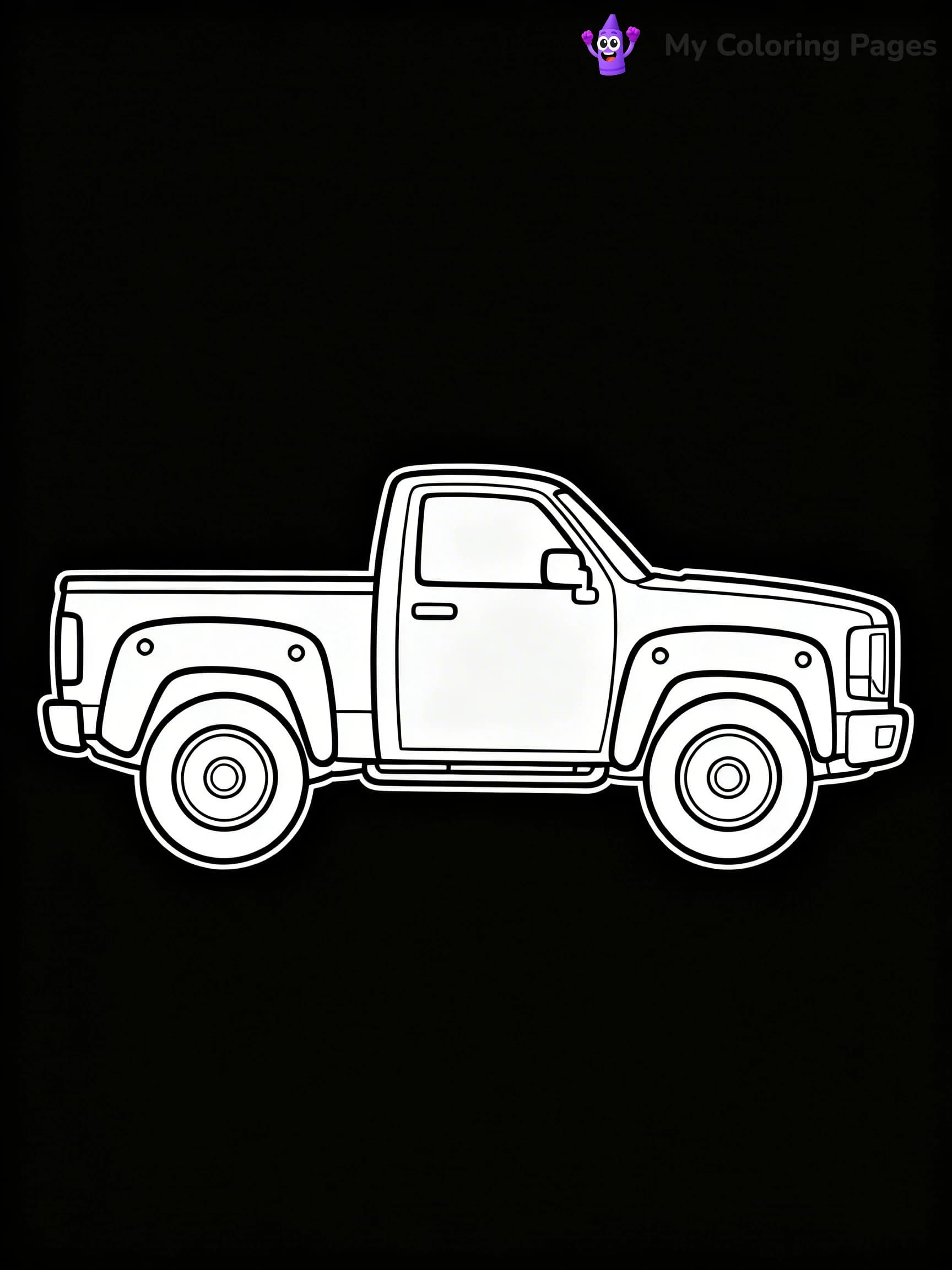 Dually Truck Coloring Pages - 16
