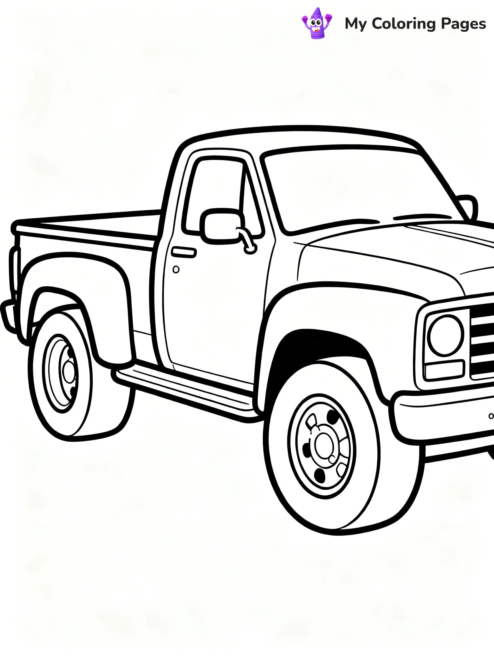 Dually Truck Coloring Pages - 15