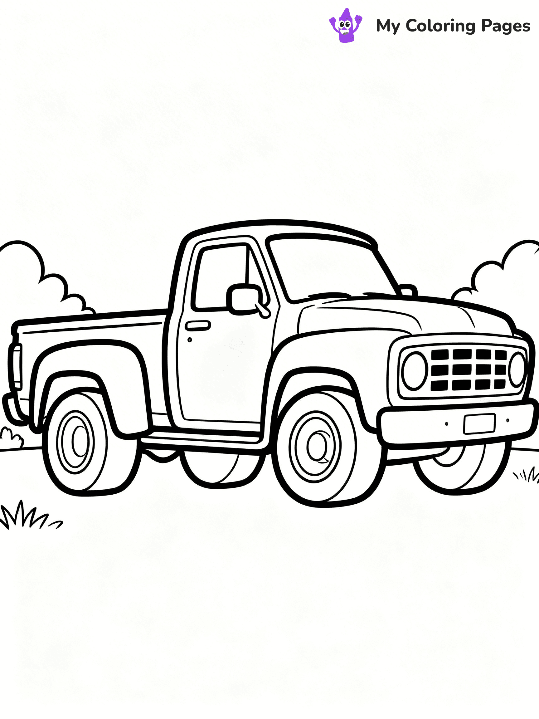 Dually Truck Coloring Pages - 14