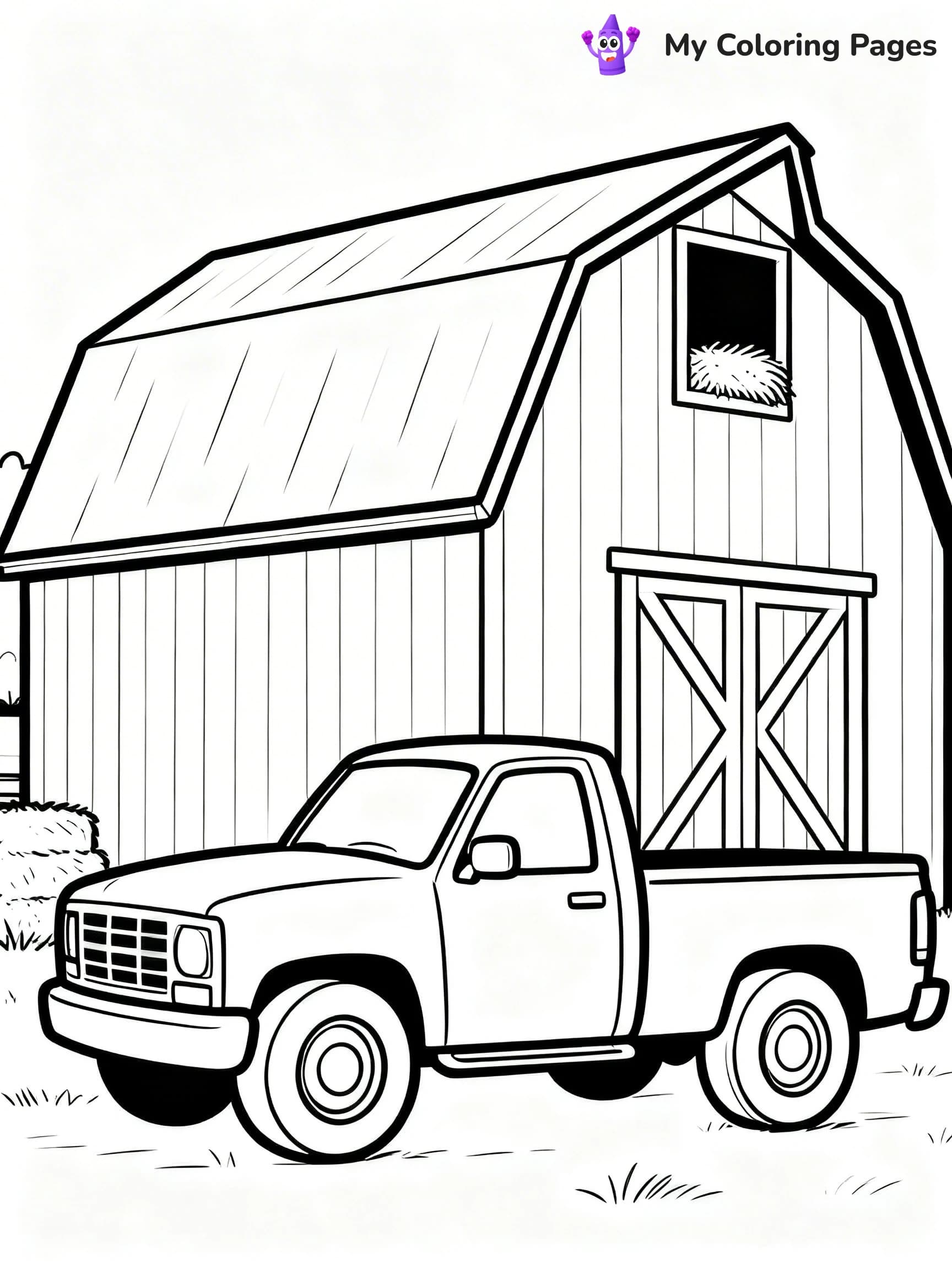 Dually Truck Coloring Pages - 11