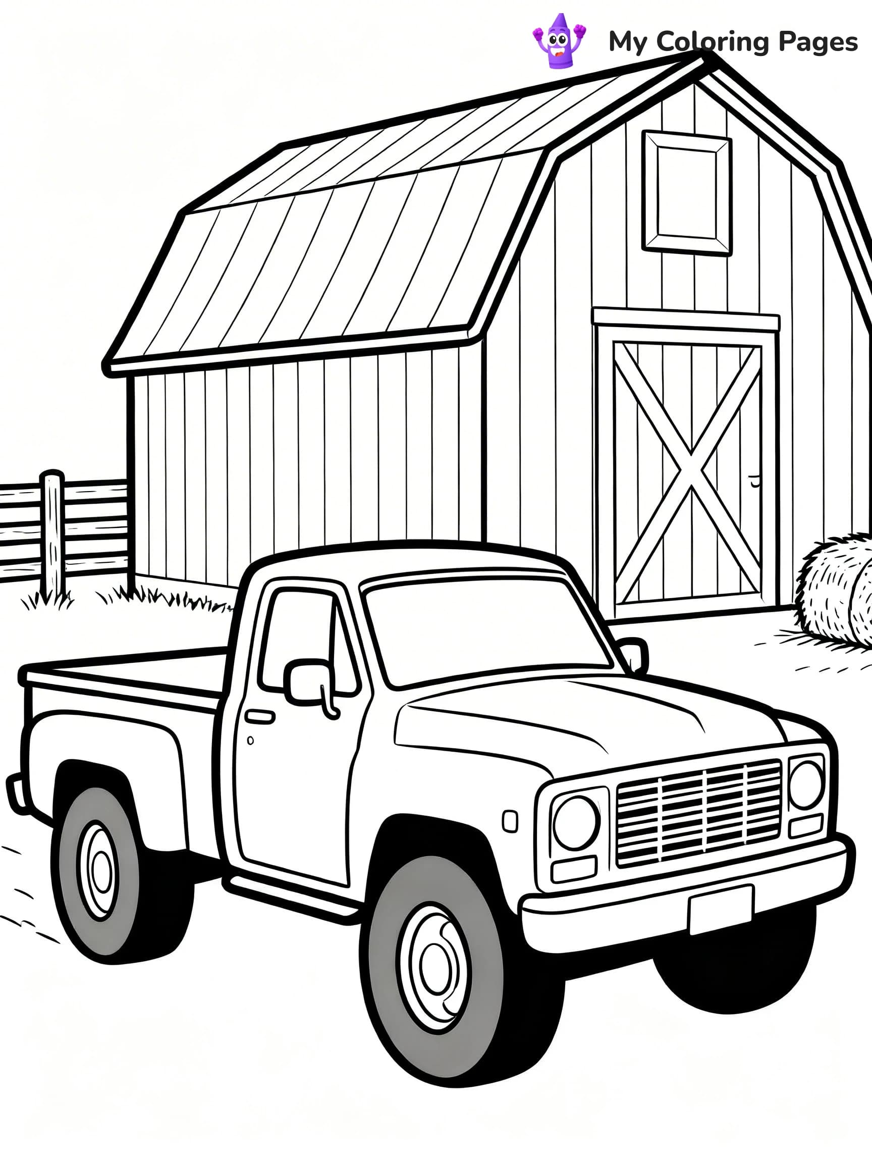 Dually Truck Coloring Pages - 10