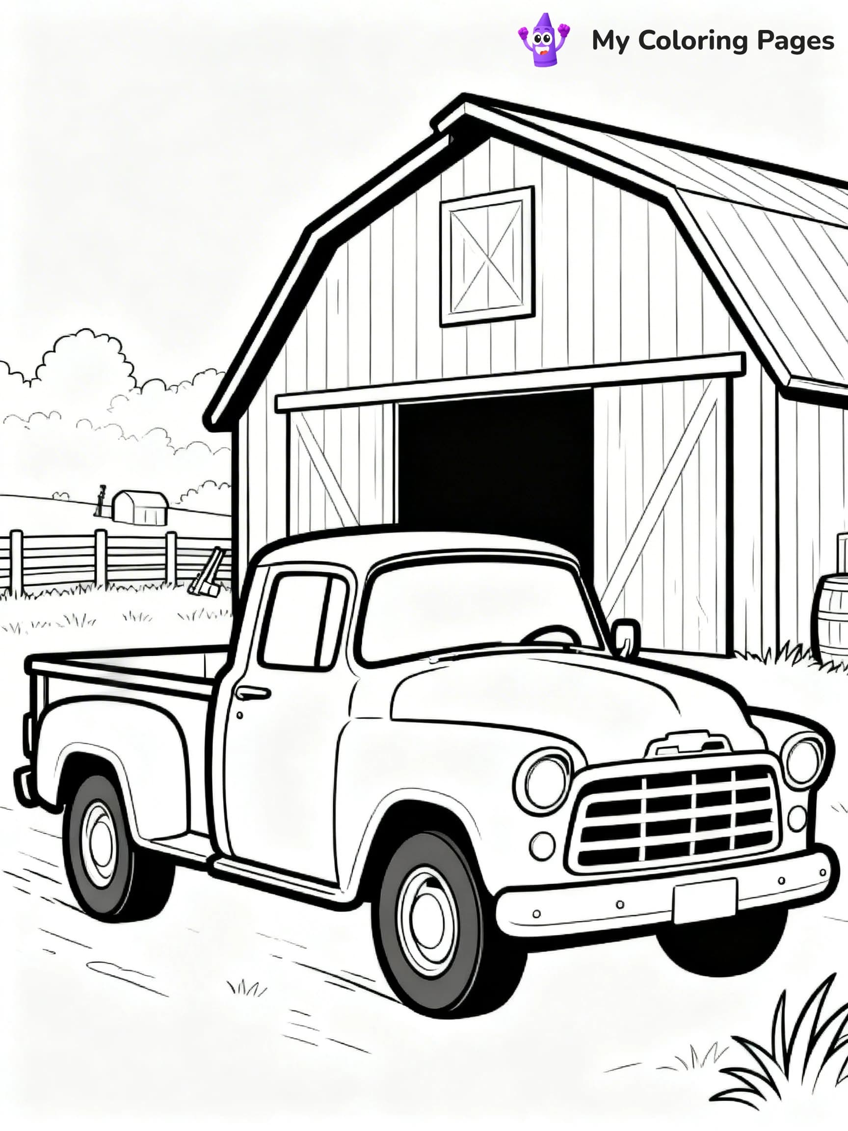 Dually Truck Coloring Pages - 9