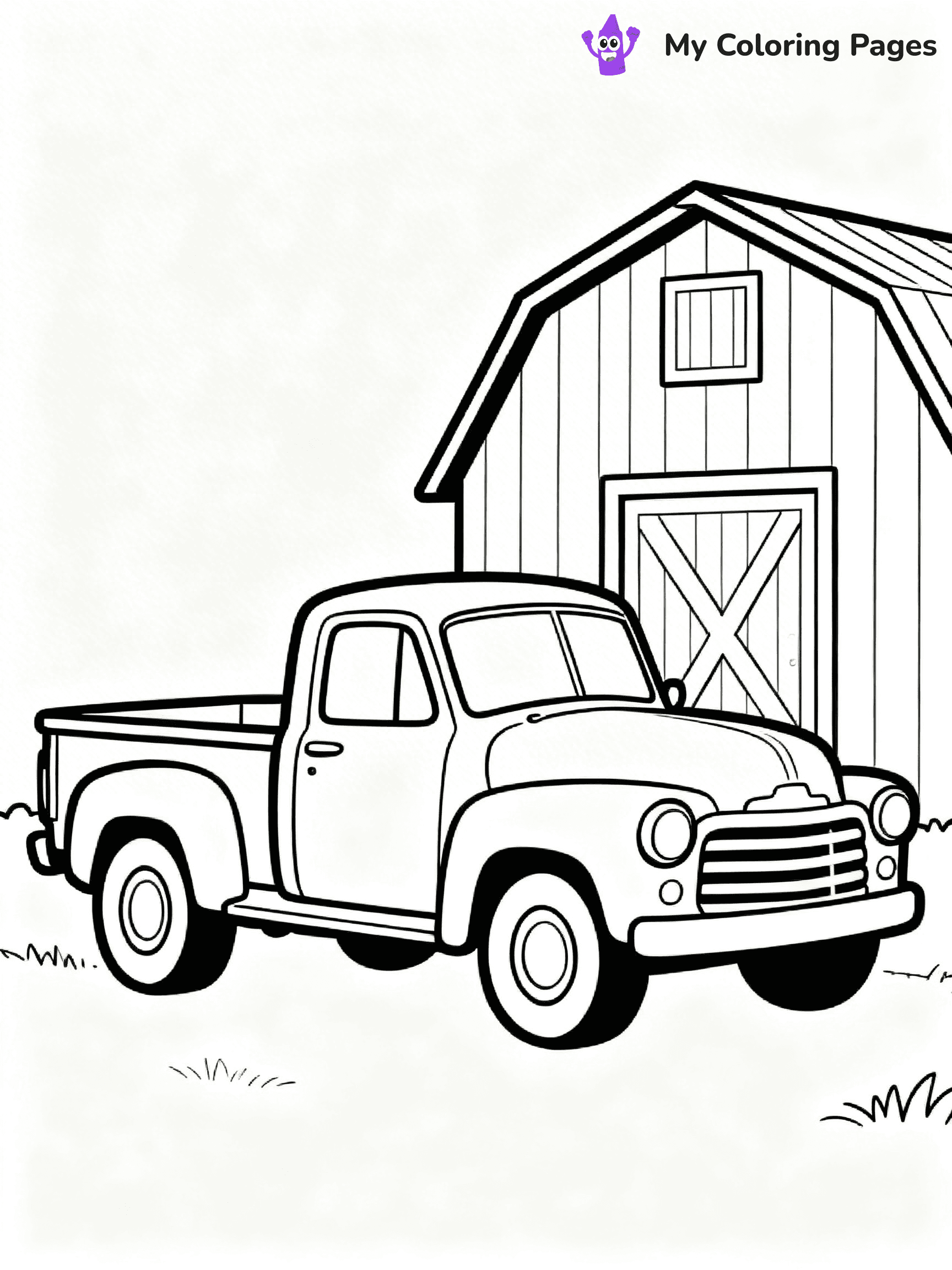 Dually Truck Coloring Pages - 8