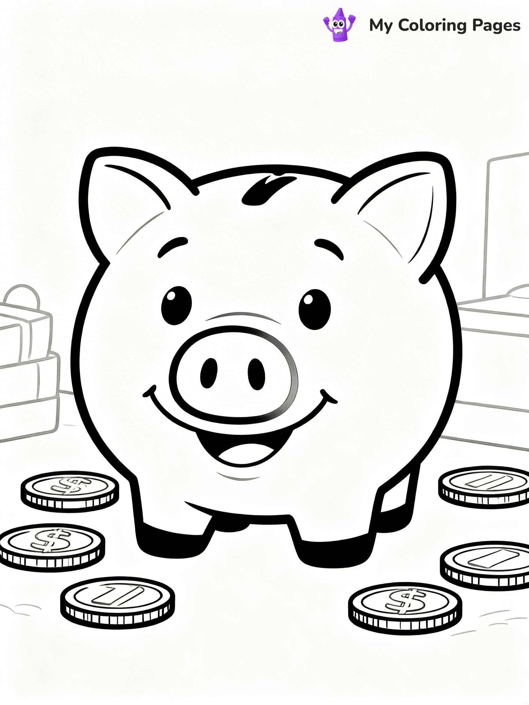 Money Coloring Pages - 19