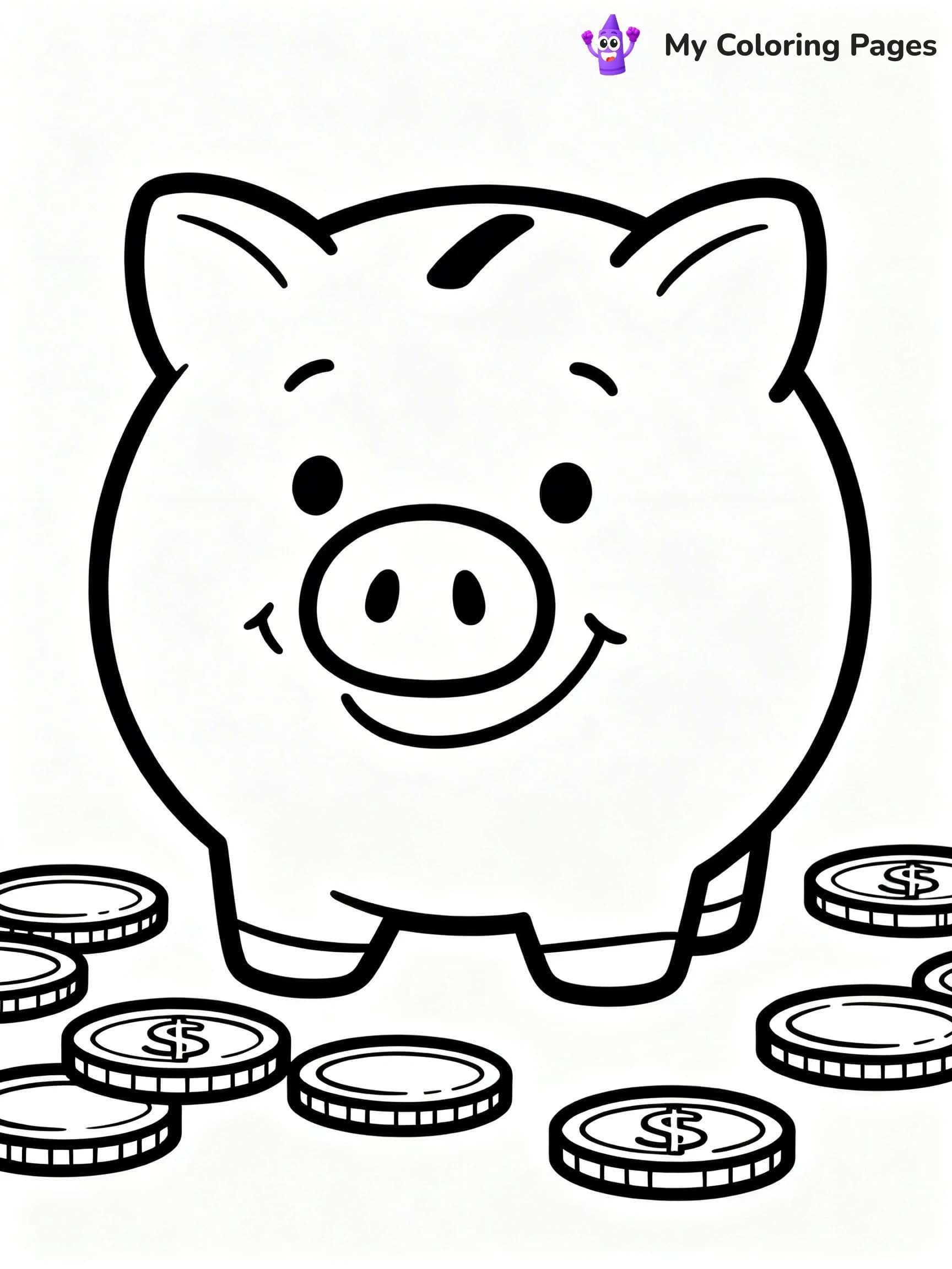 Money Coloring Pages - 17