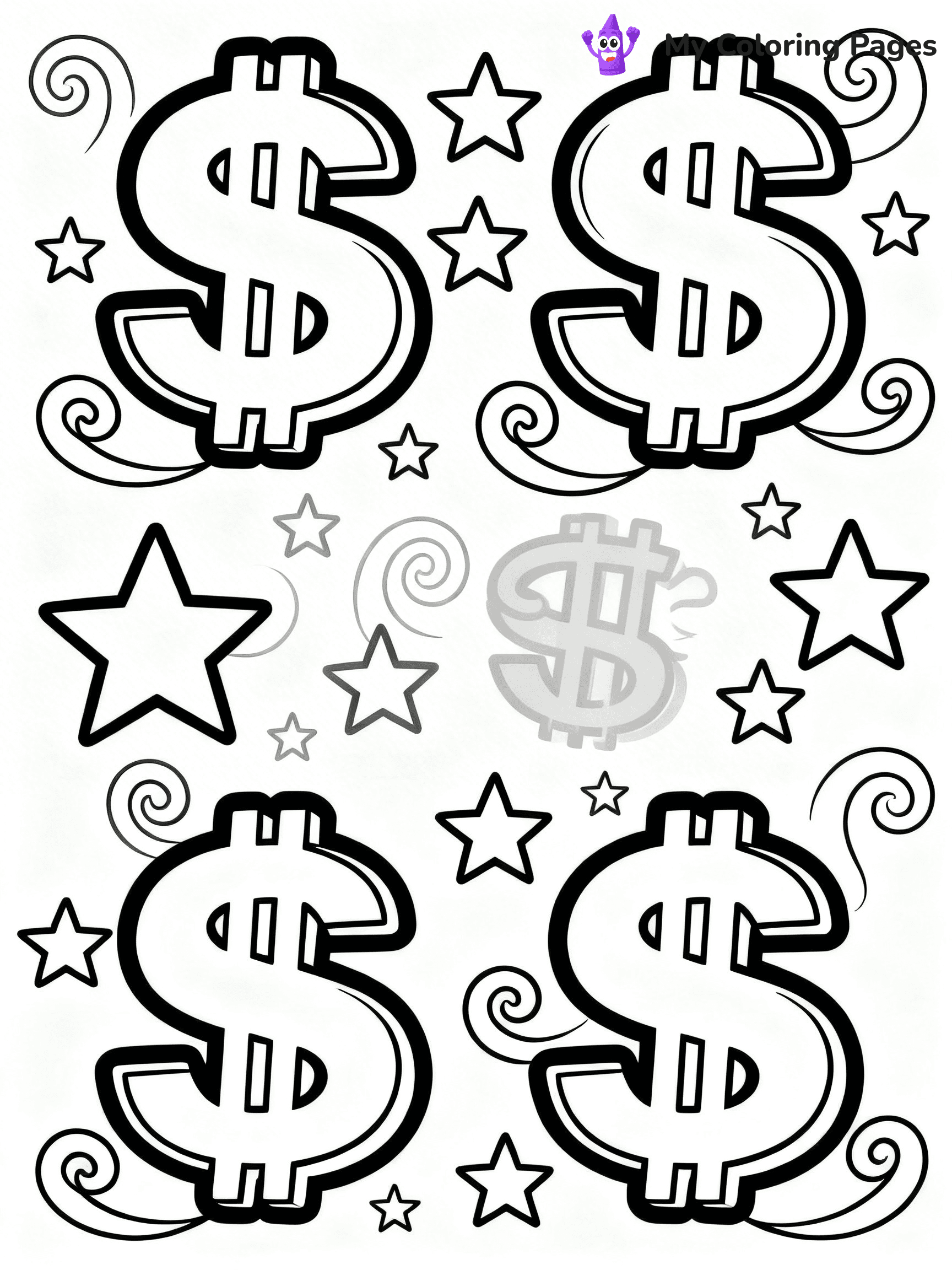 Money Coloring Pages - 12