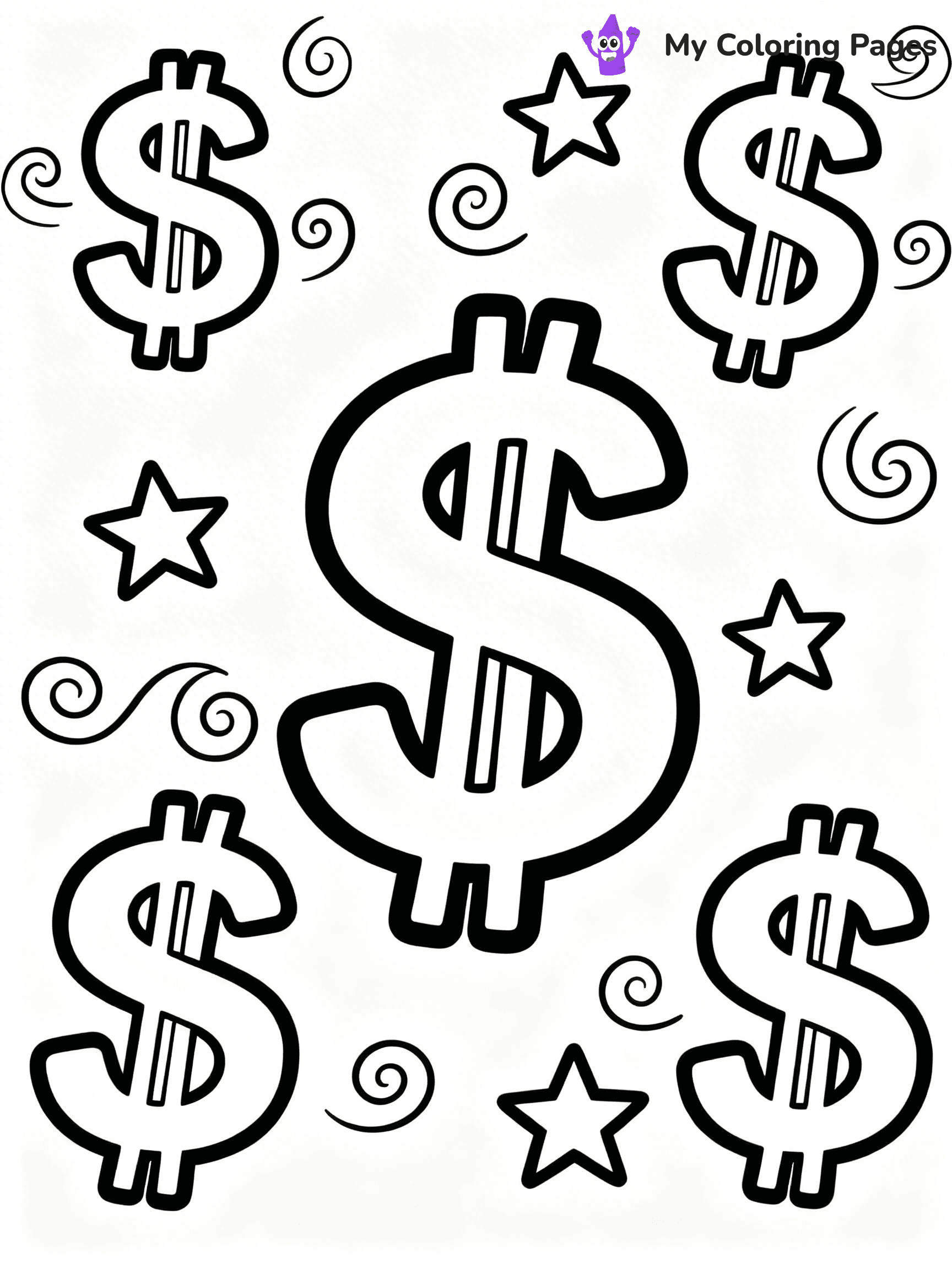 Money Coloring Pages - 10