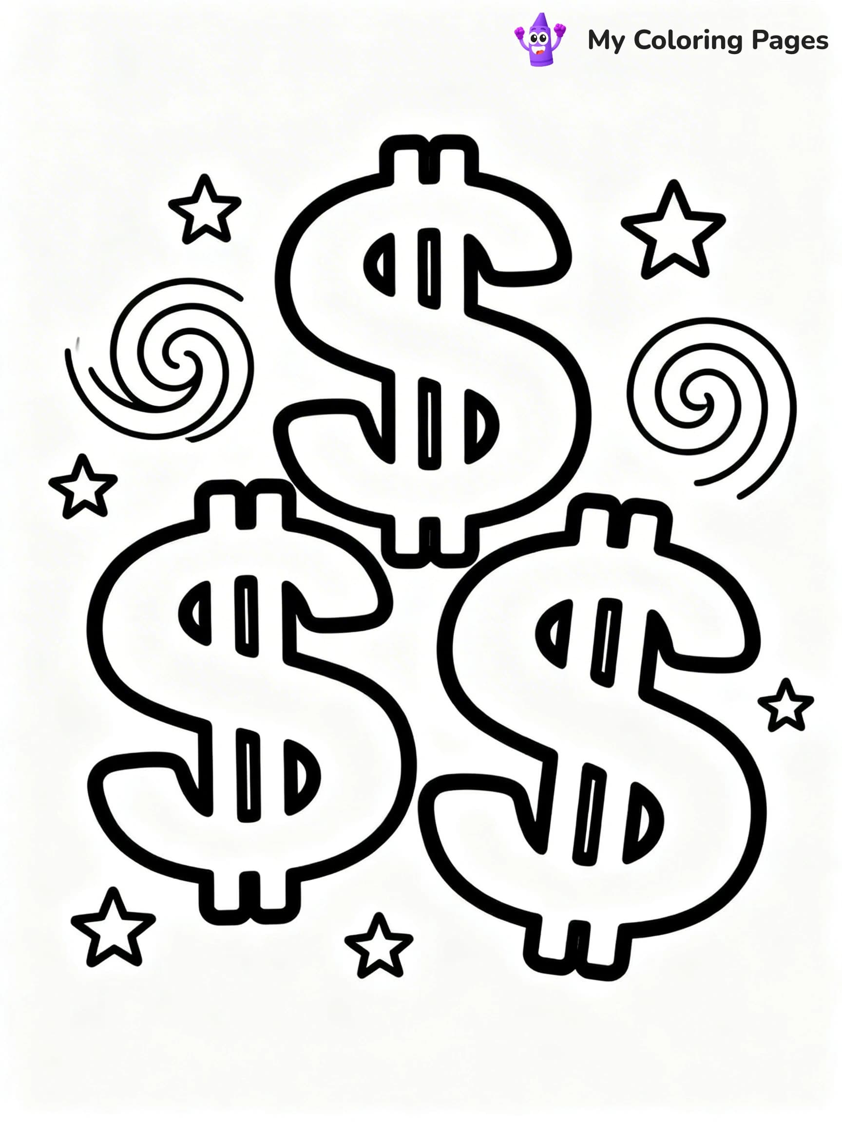 Money Coloring Pages - 8