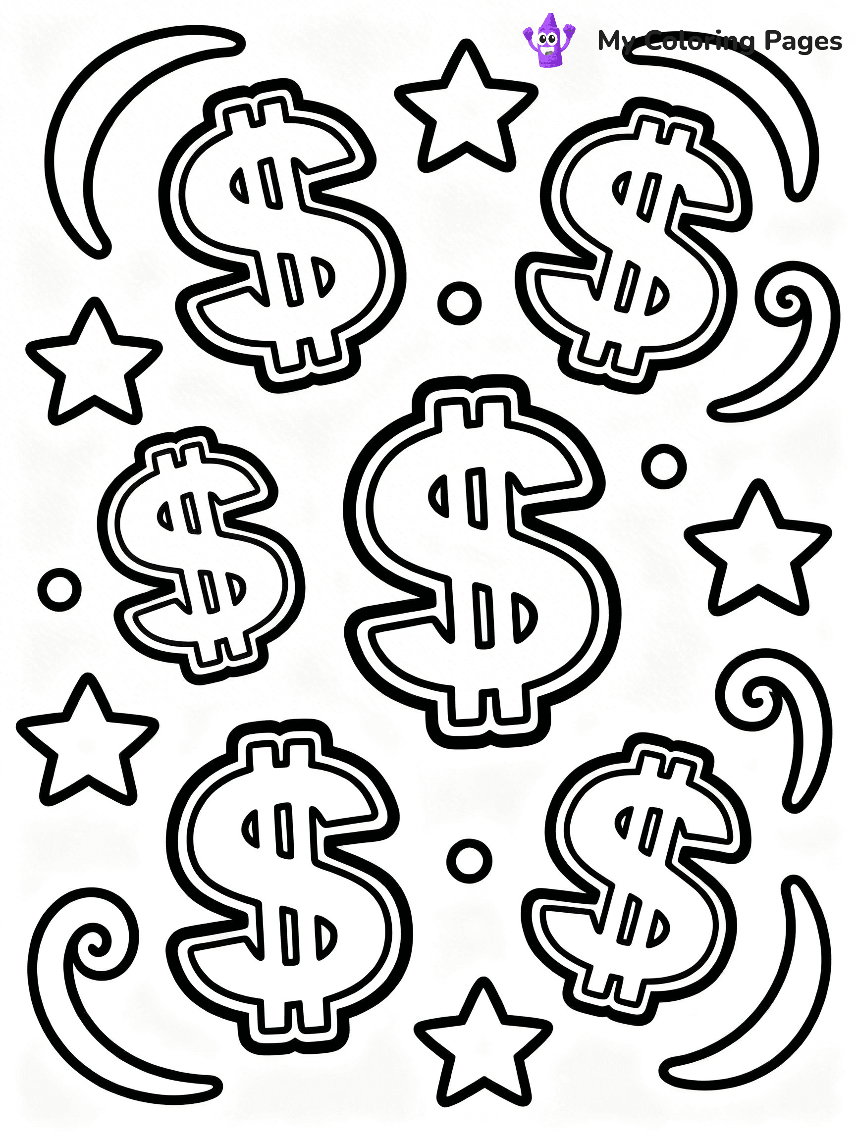 Money Coloring Pages - 6