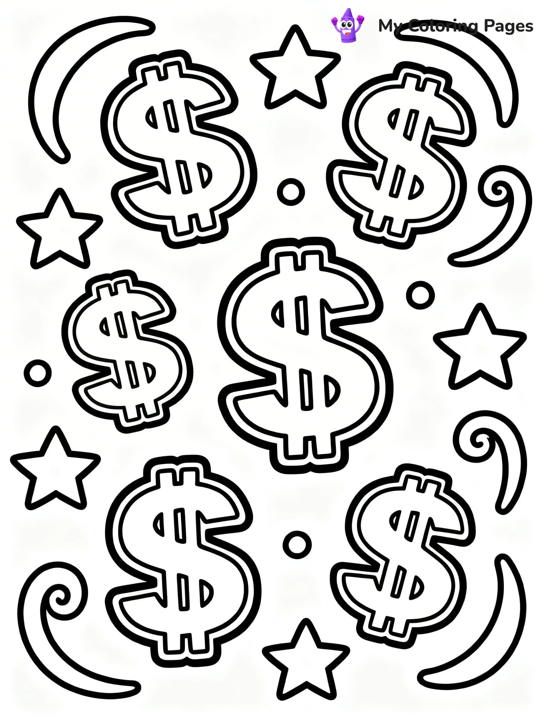 Money Coloring Pages - 6