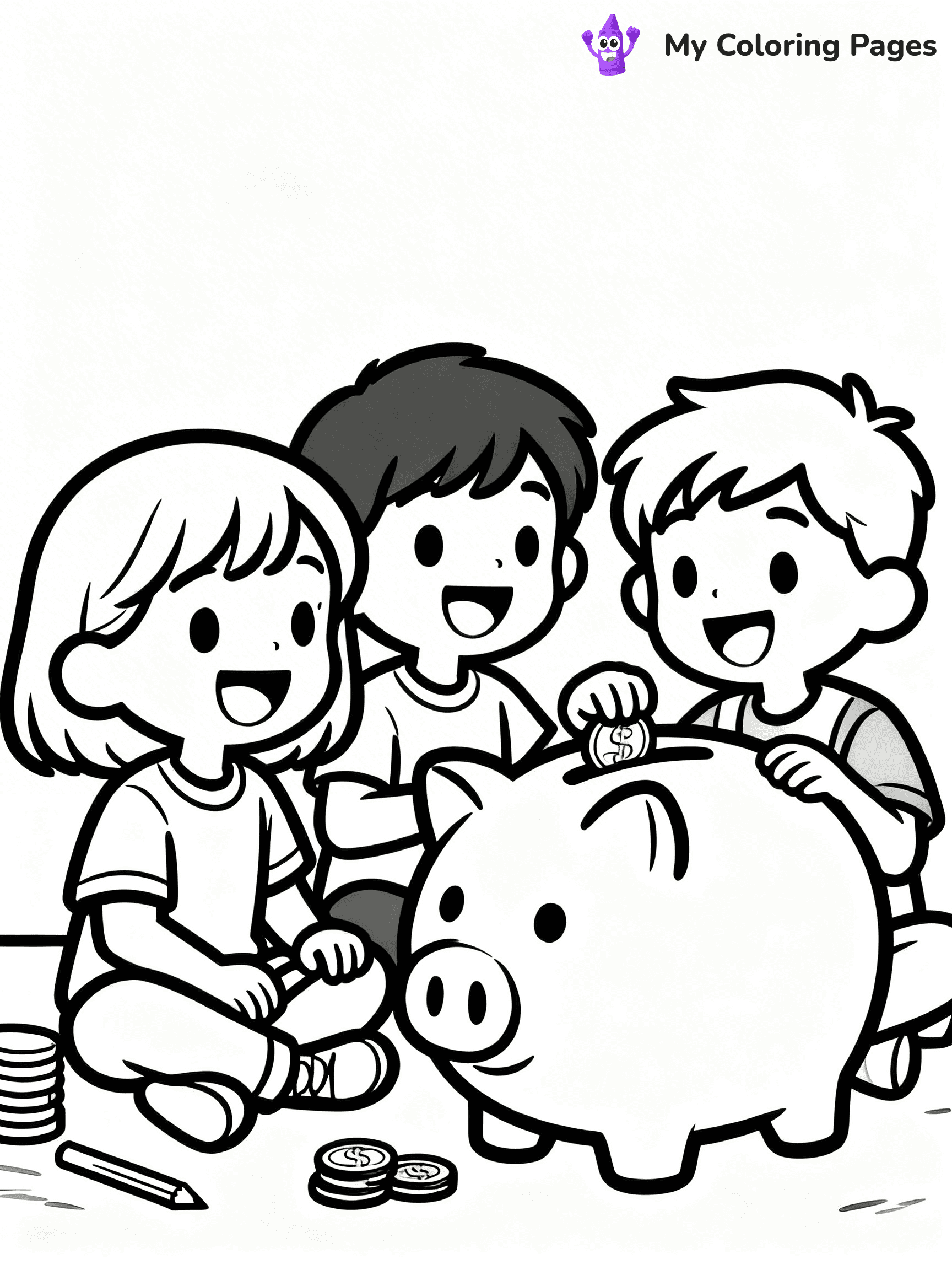 Money Coloring Pages - 5