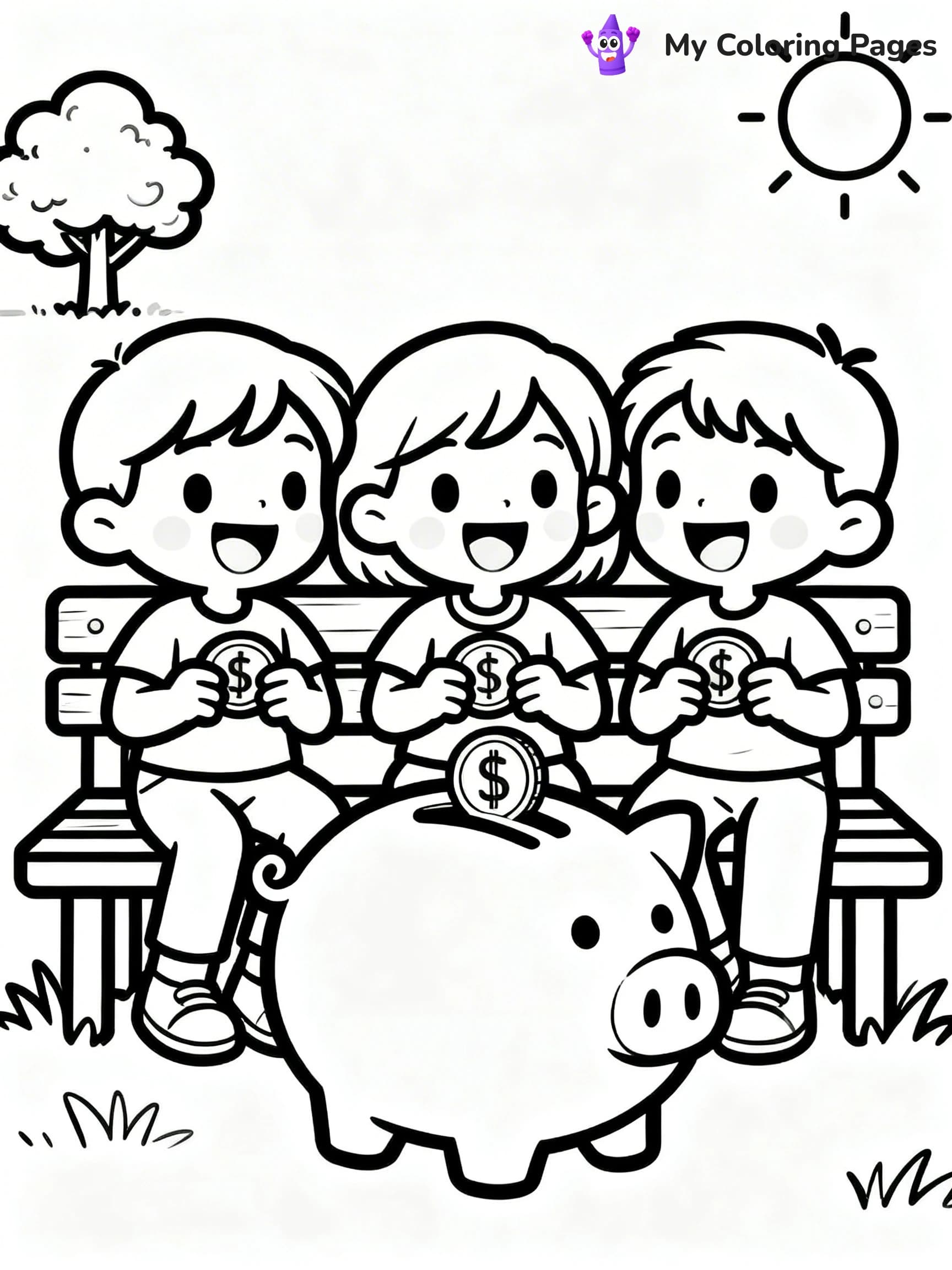 Money Coloring Pages - 4