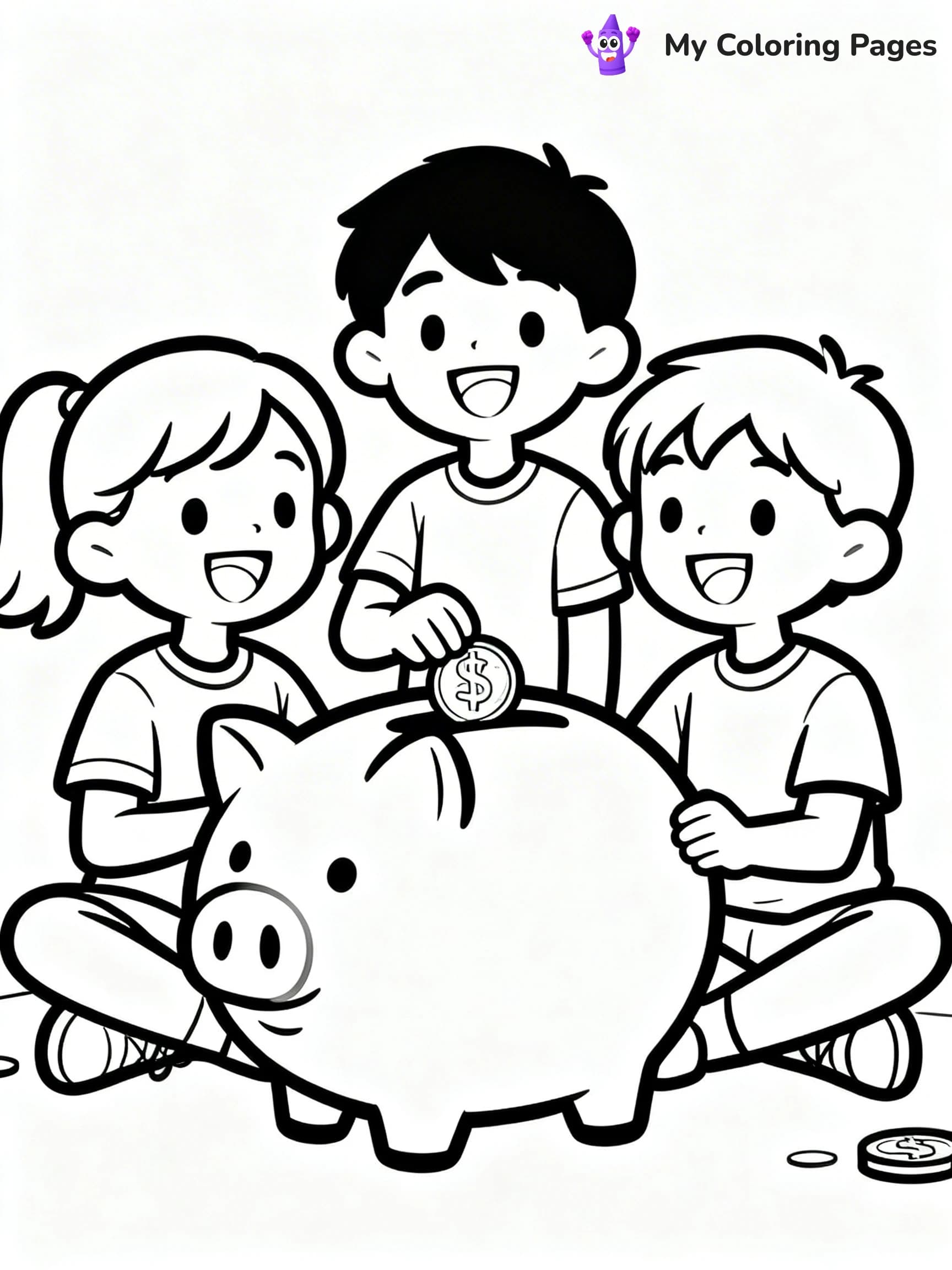 Money Coloring Pages - 3