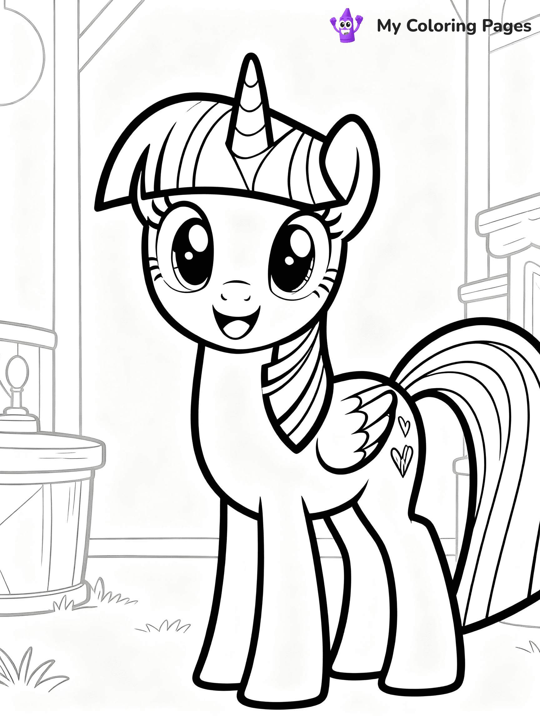 Twilight Sparkle Coloring Pages - 23