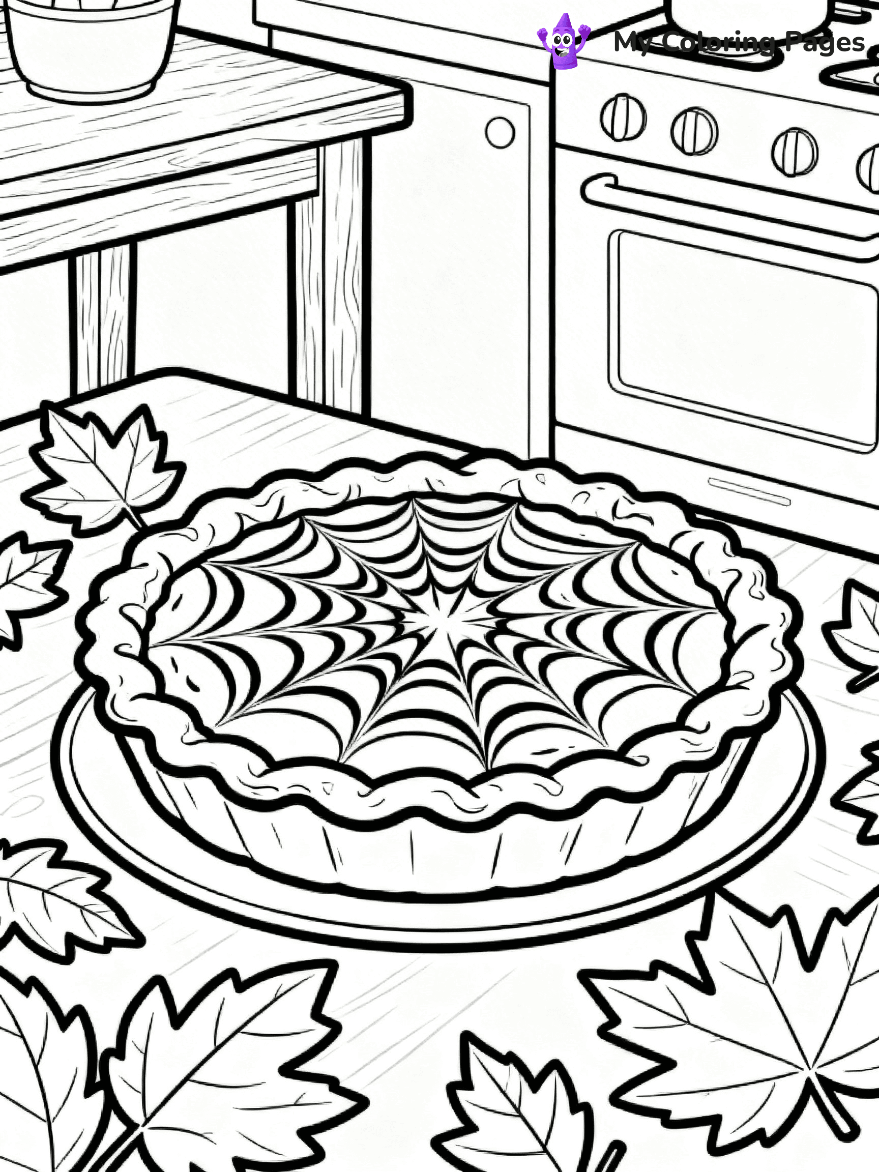 Pumpkin Pie Coloring Pages - 81
