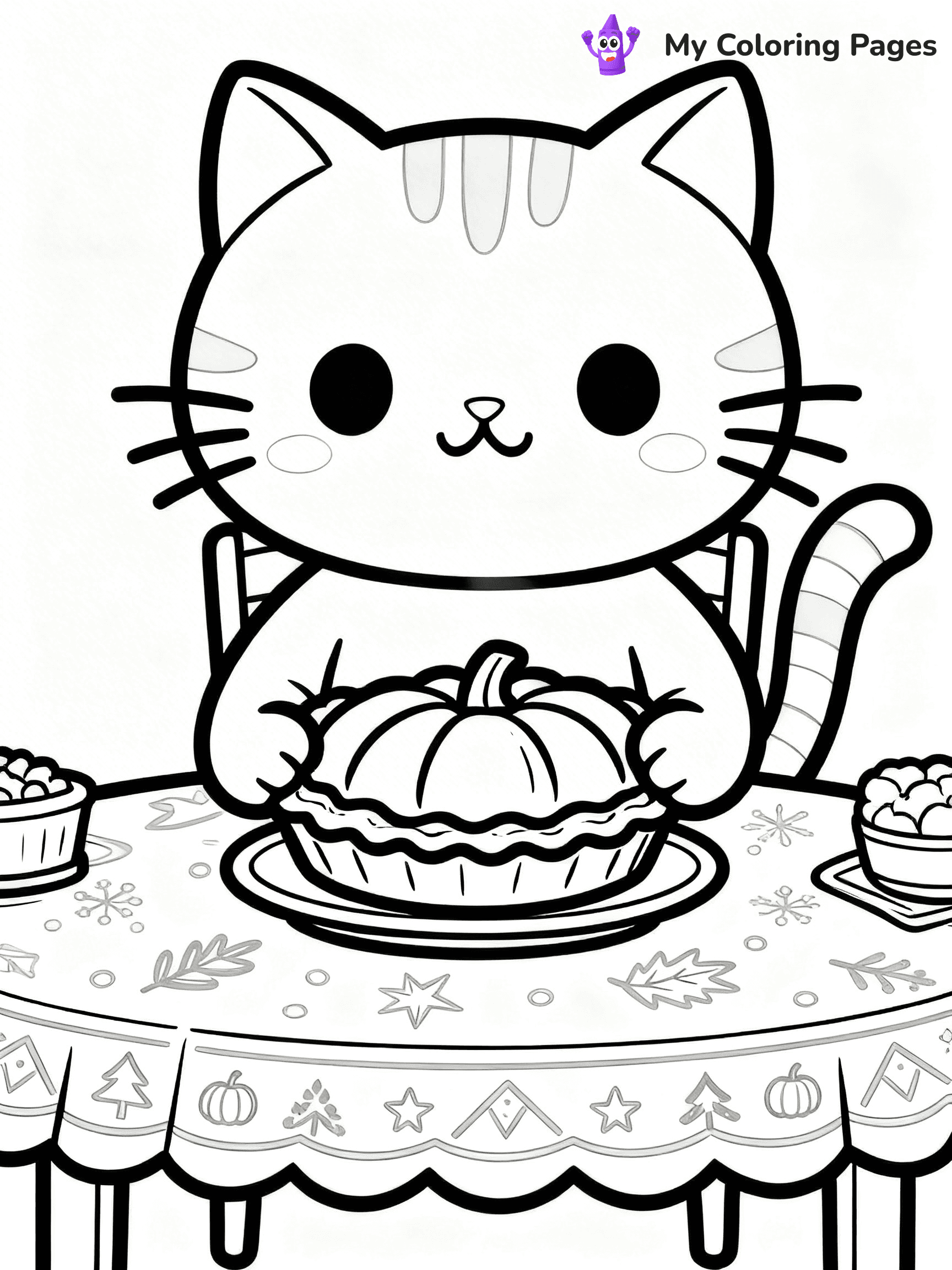 Pumpkin Pie Coloring Pages - 70