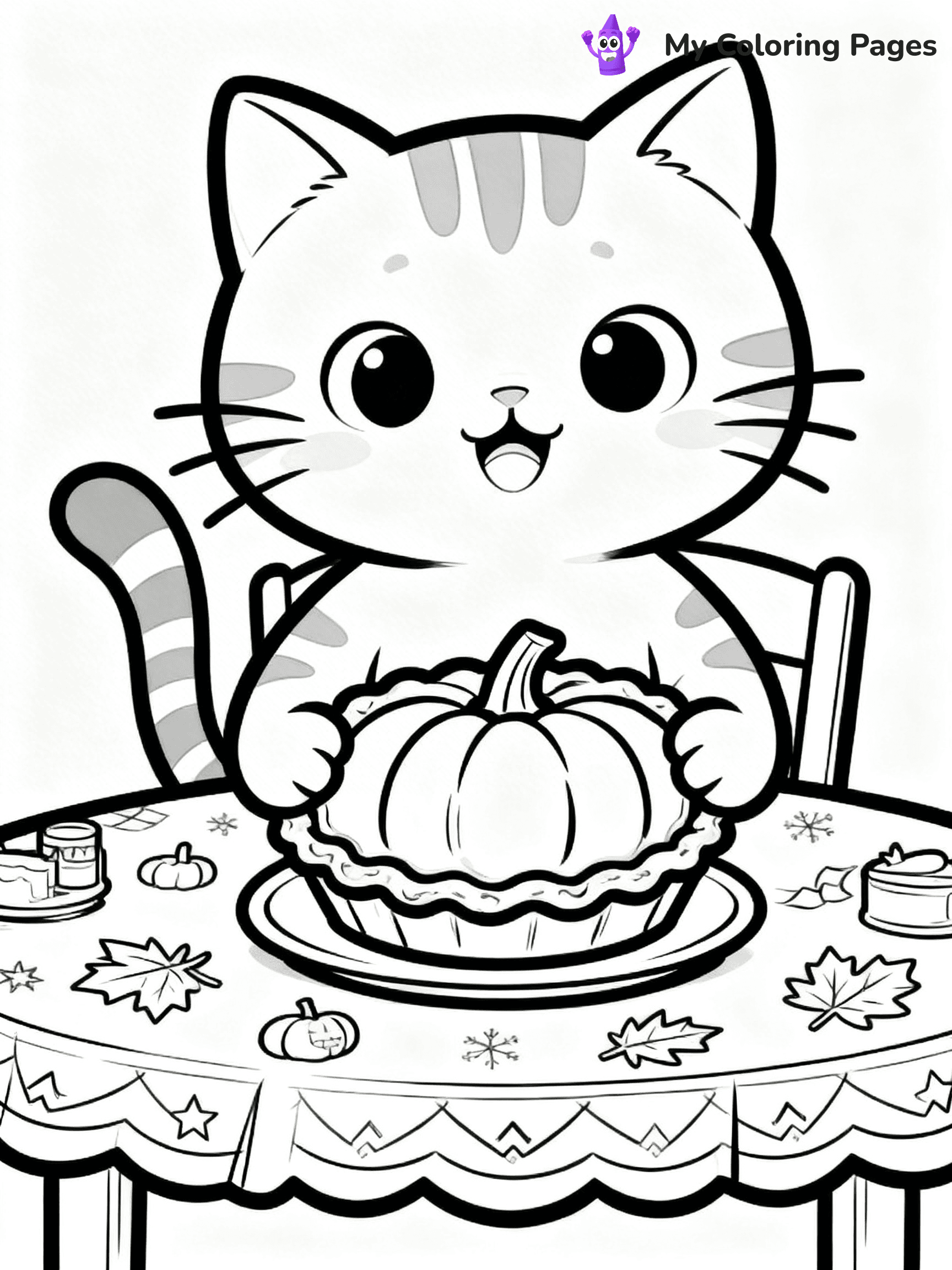 Pumpkin Pie Coloring Pages - 69