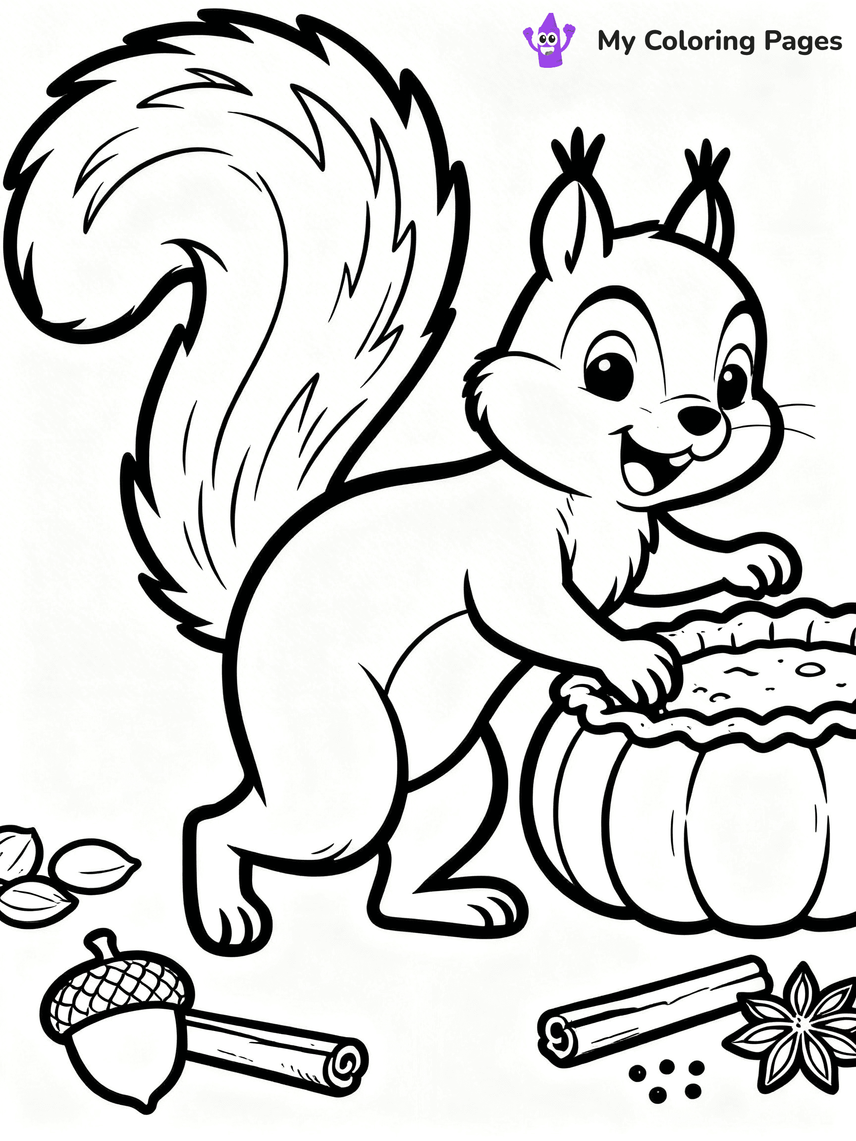 Pumpkin Pie Coloring Pages - 66
