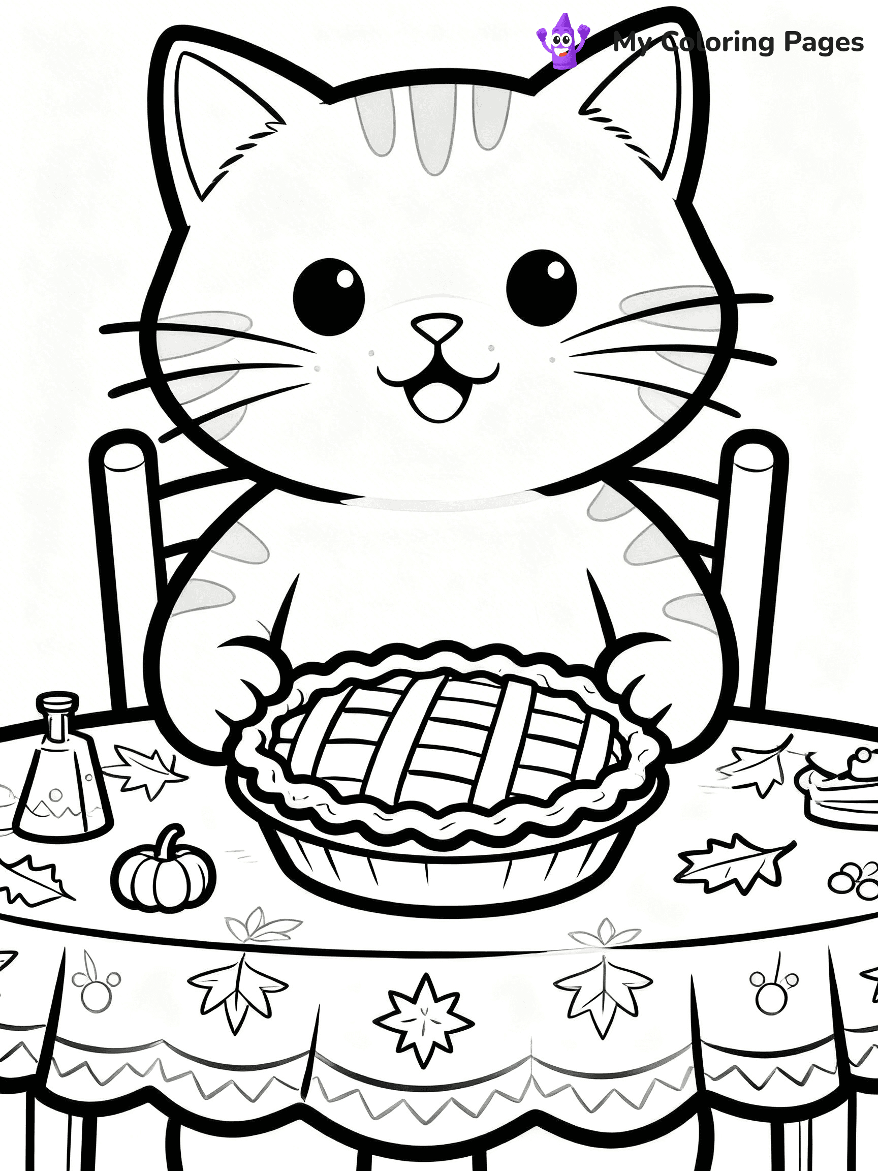Pumpkin Pie Coloring Pages - 61