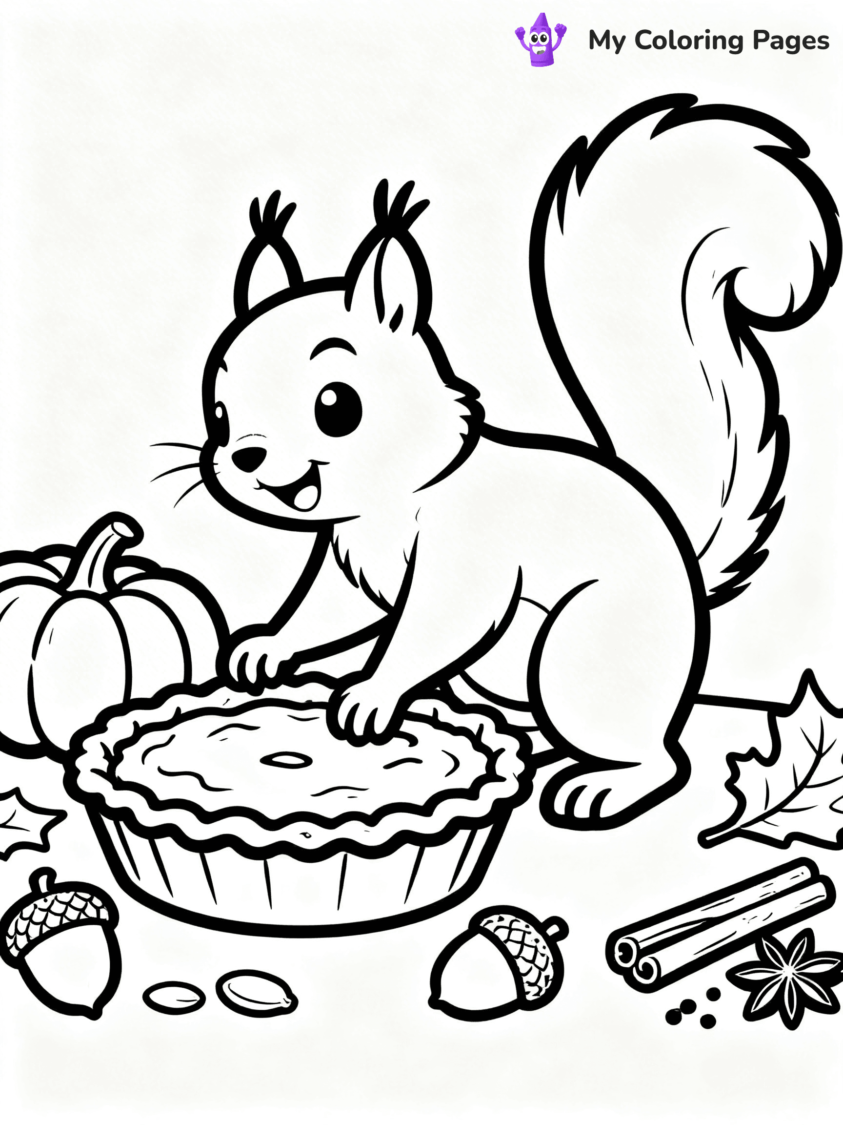 Pumpkin Pie Coloring Pages - 57
