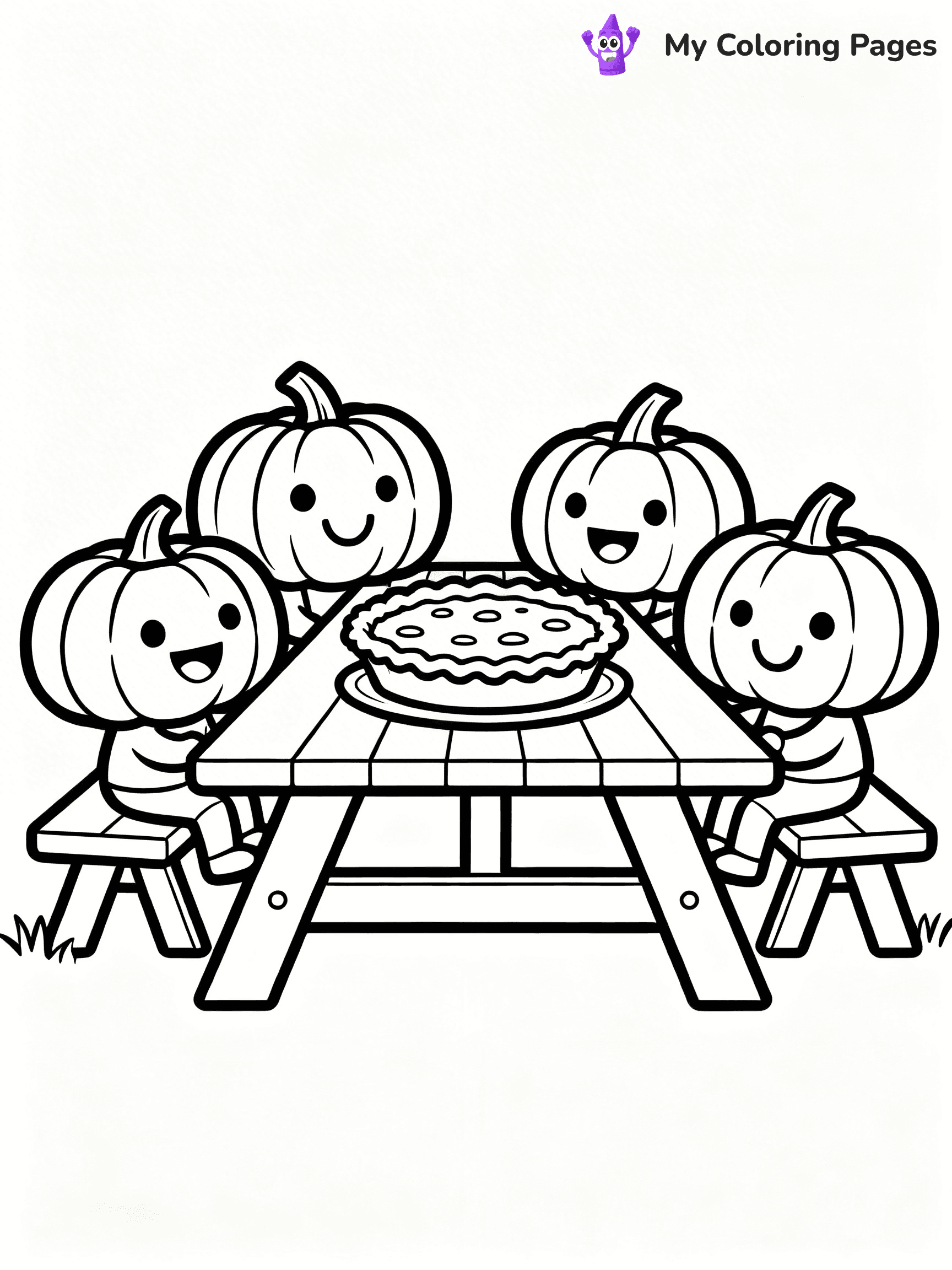 Pumpkin Pie Coloring Pages - 49
