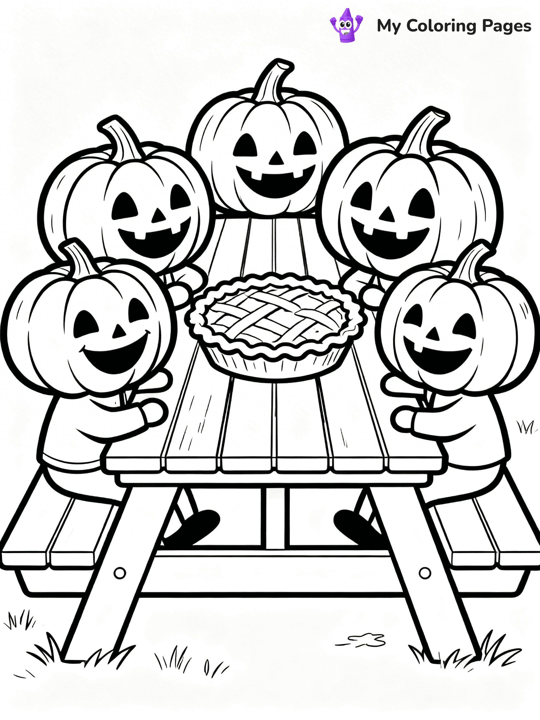Pumpkin Pie Coloring Pages - 45