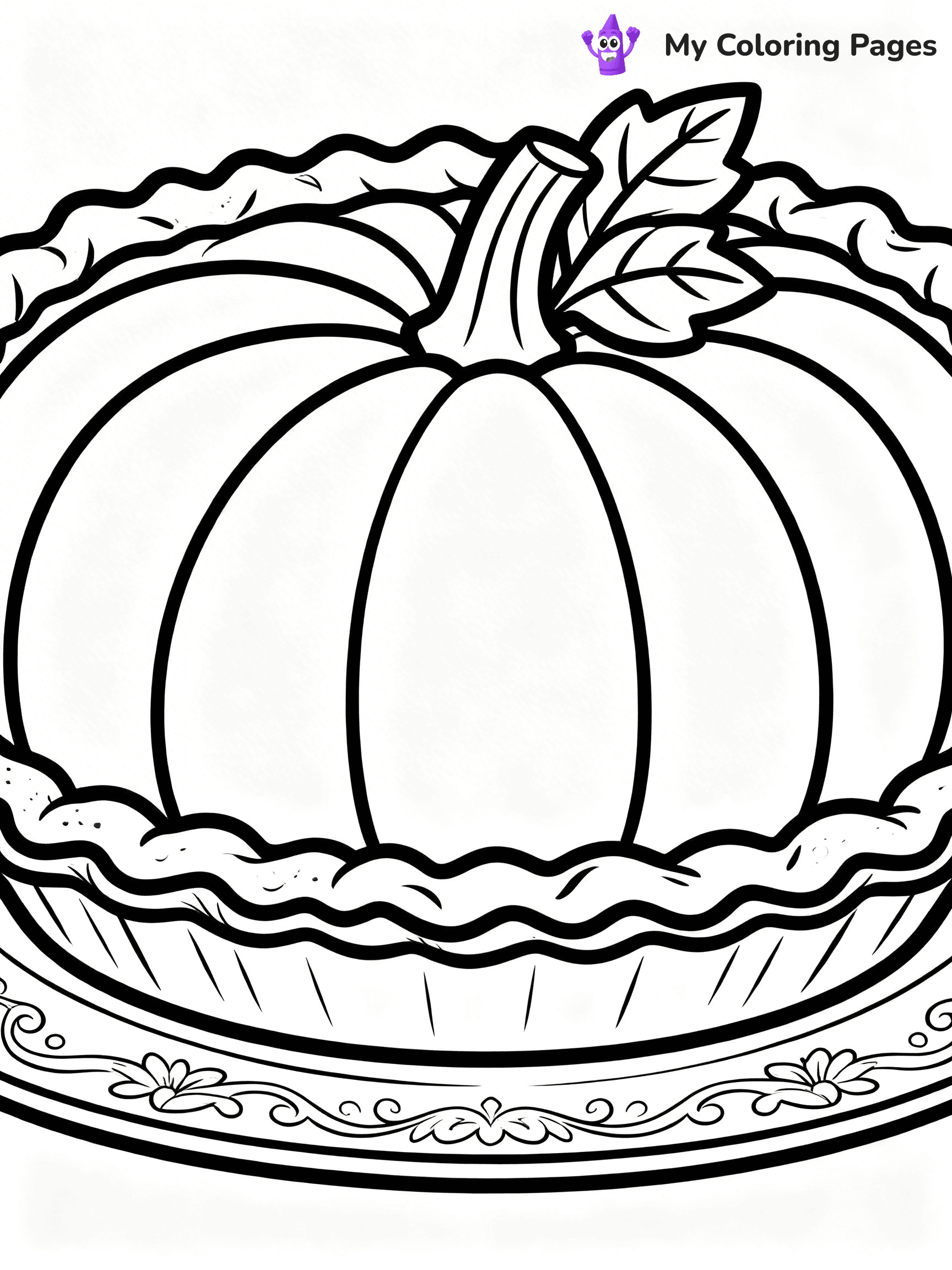 Pumpkin Pie Coloring Pages - 39