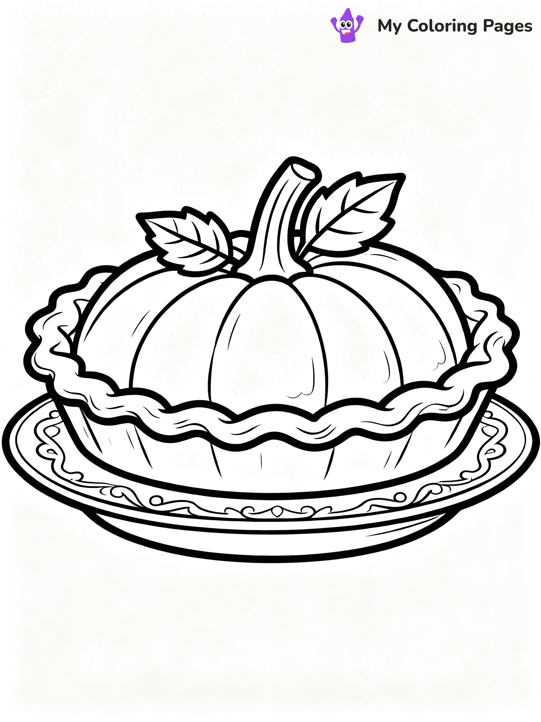 Pumpkin Pie Coloring Pages - 38