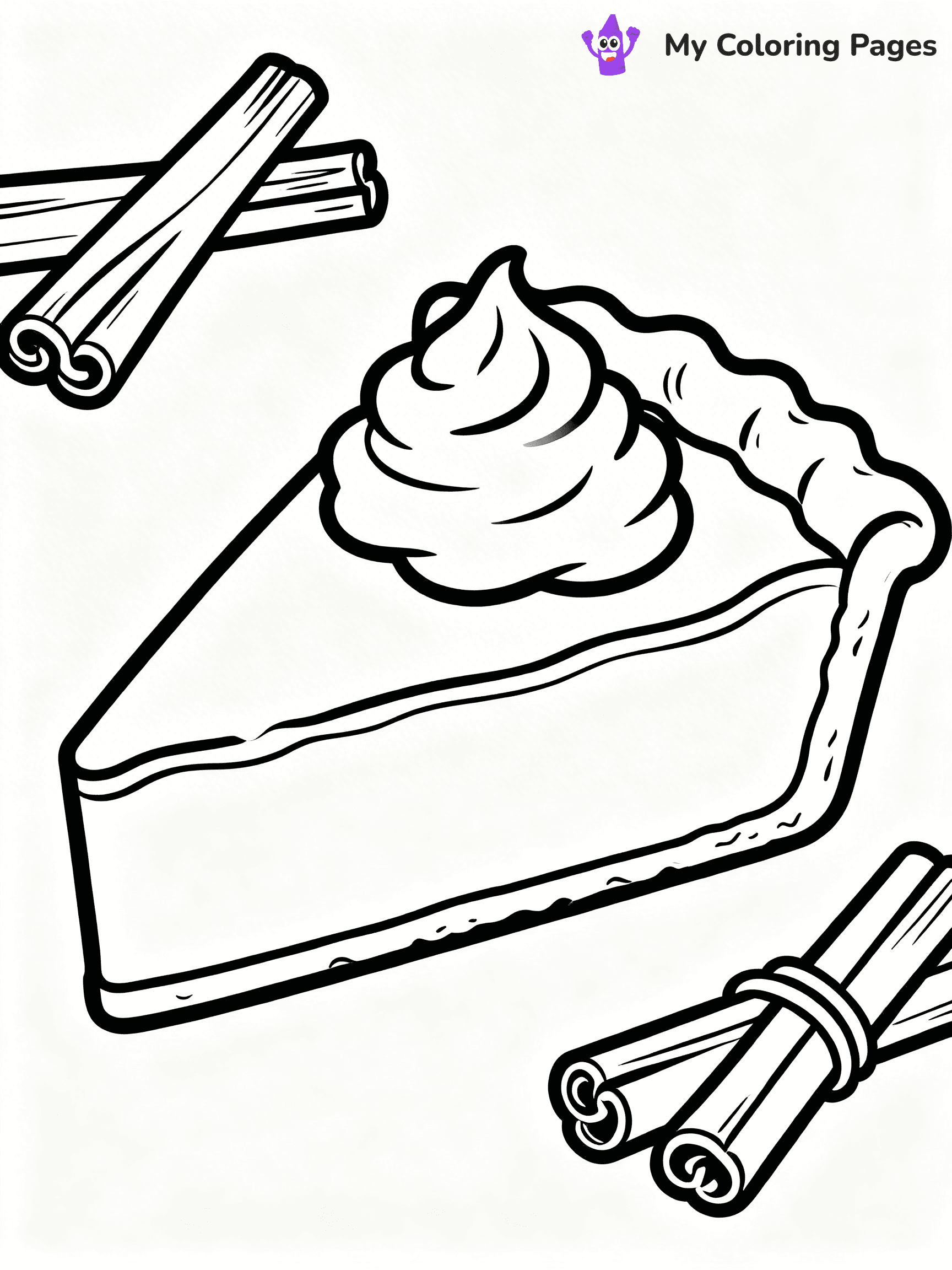 Pumpkin Pie Coloring Pages - 35