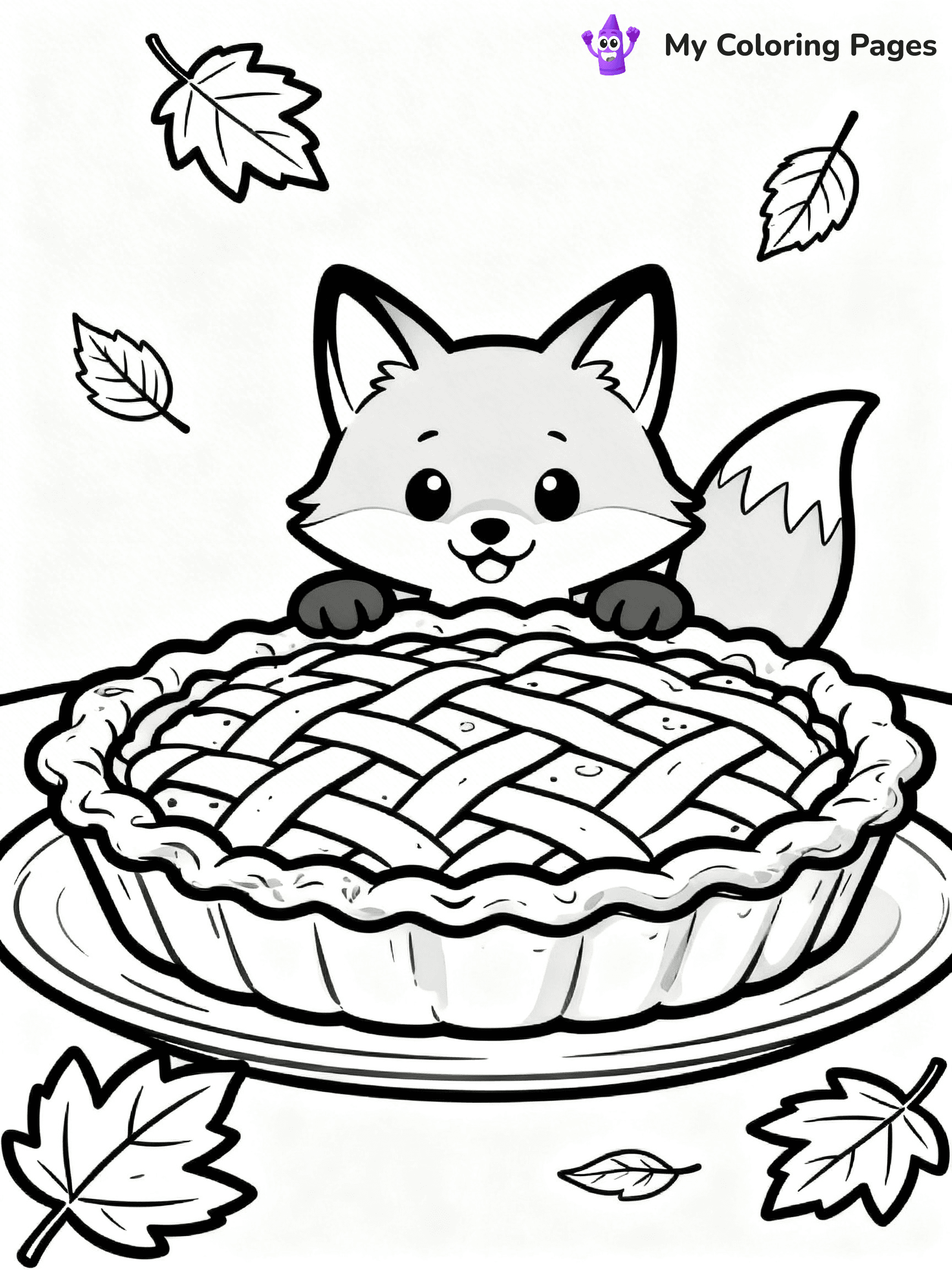 Pumpkin Pie Coloring Pages - 30