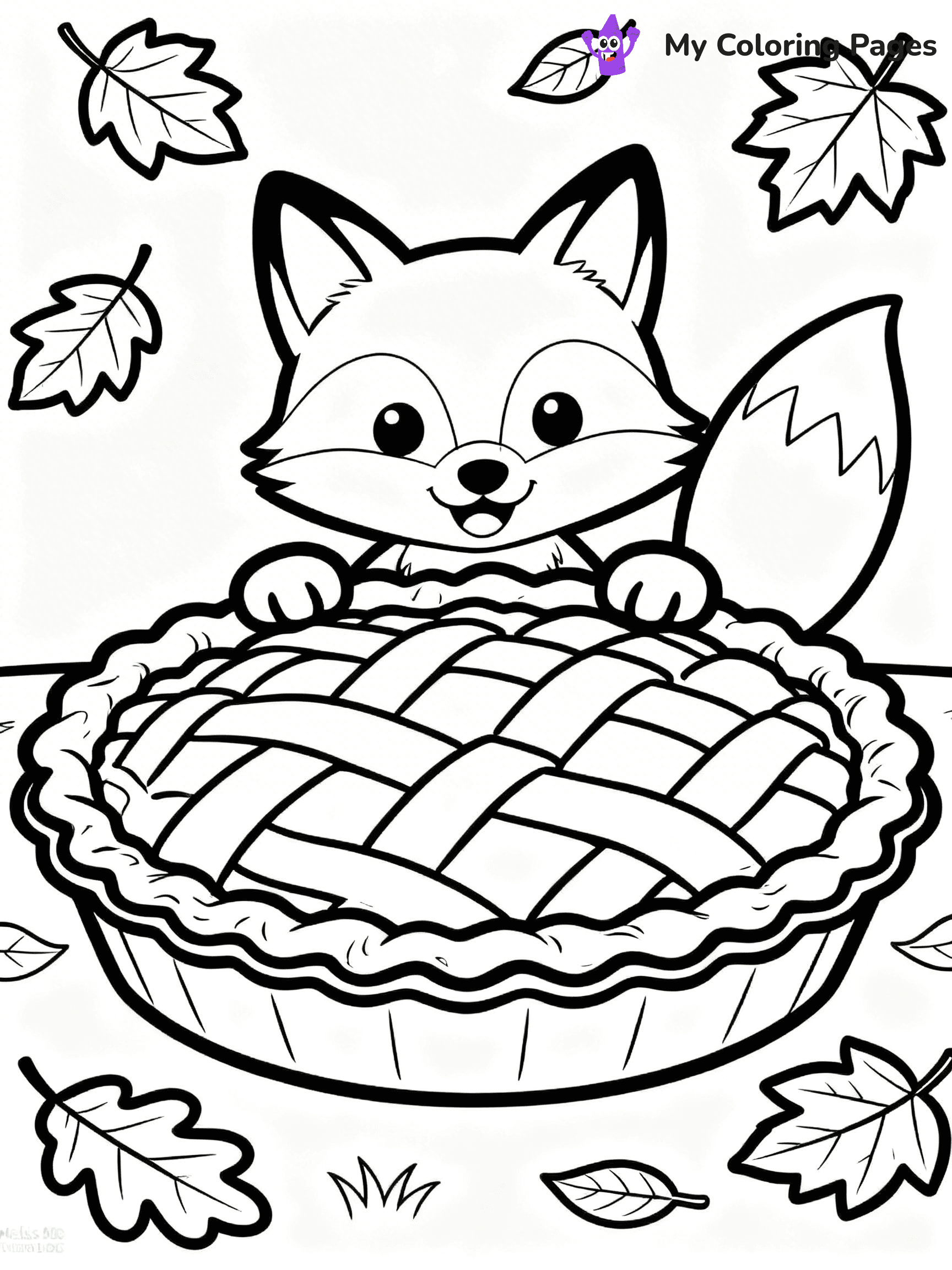 Pumpkin Pie Coloring Pages - 25