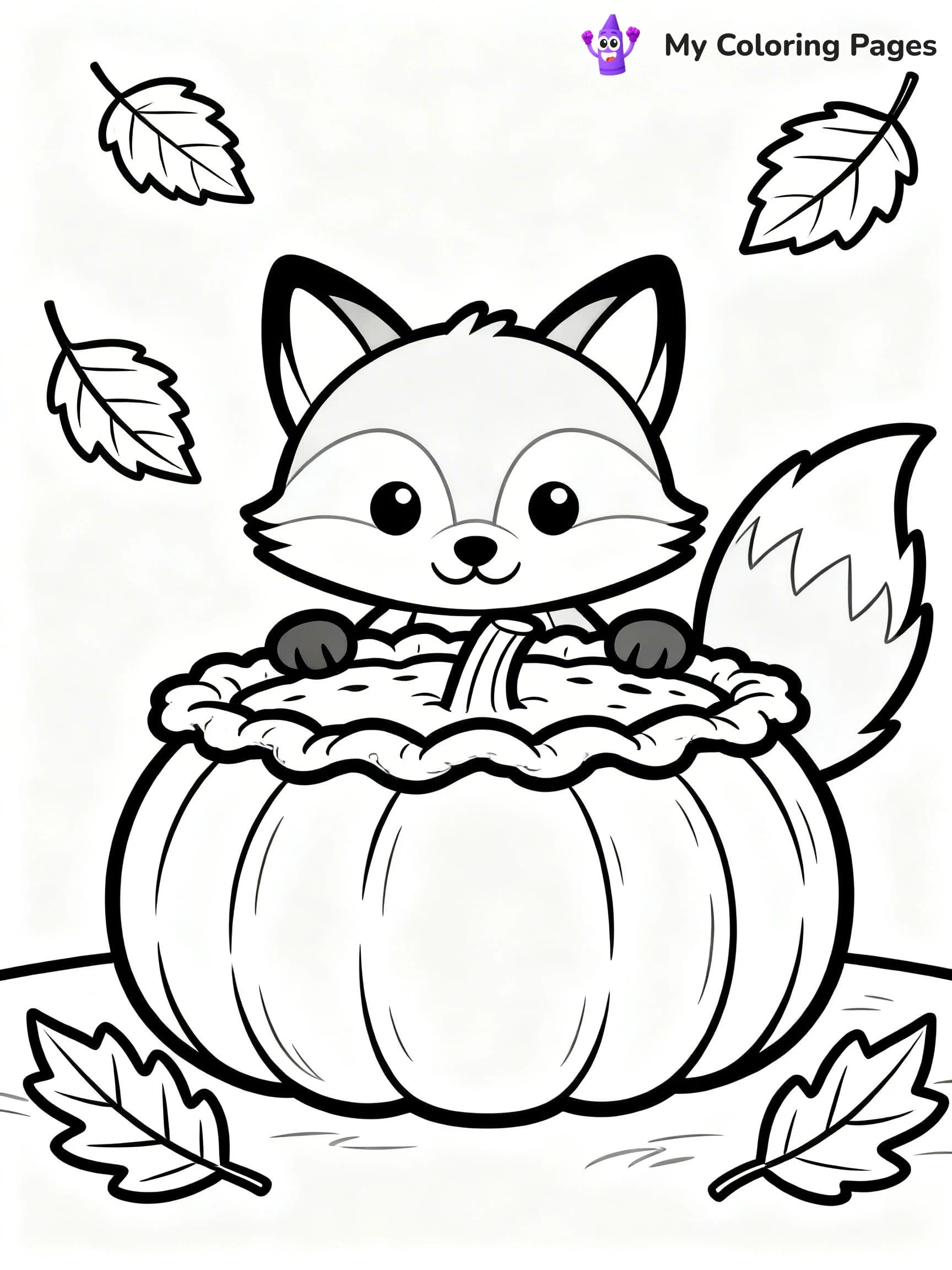 Pumpkin Pie Coloring Pages - 24