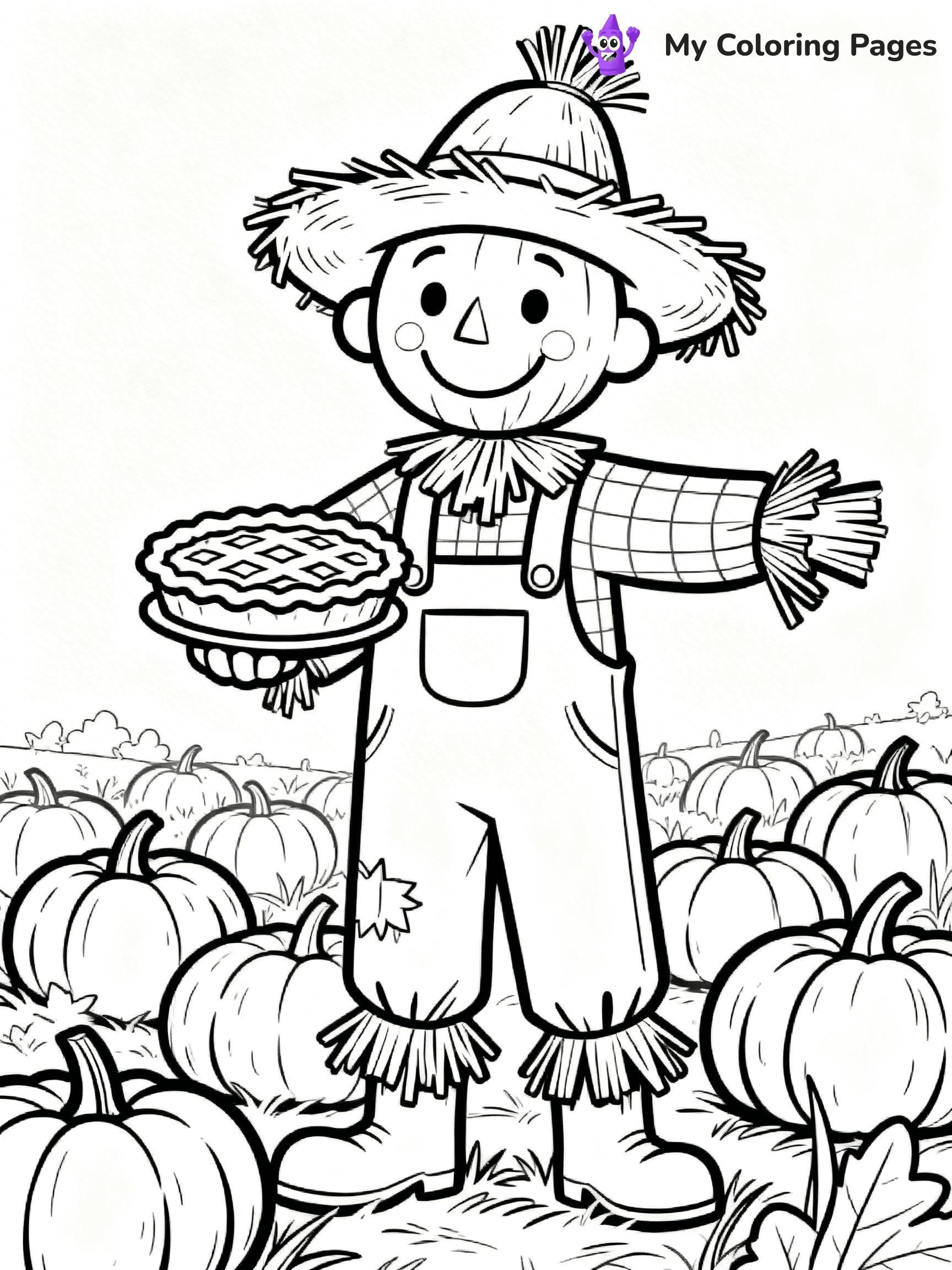 Pumpkin Pie Coloring Pages - 16