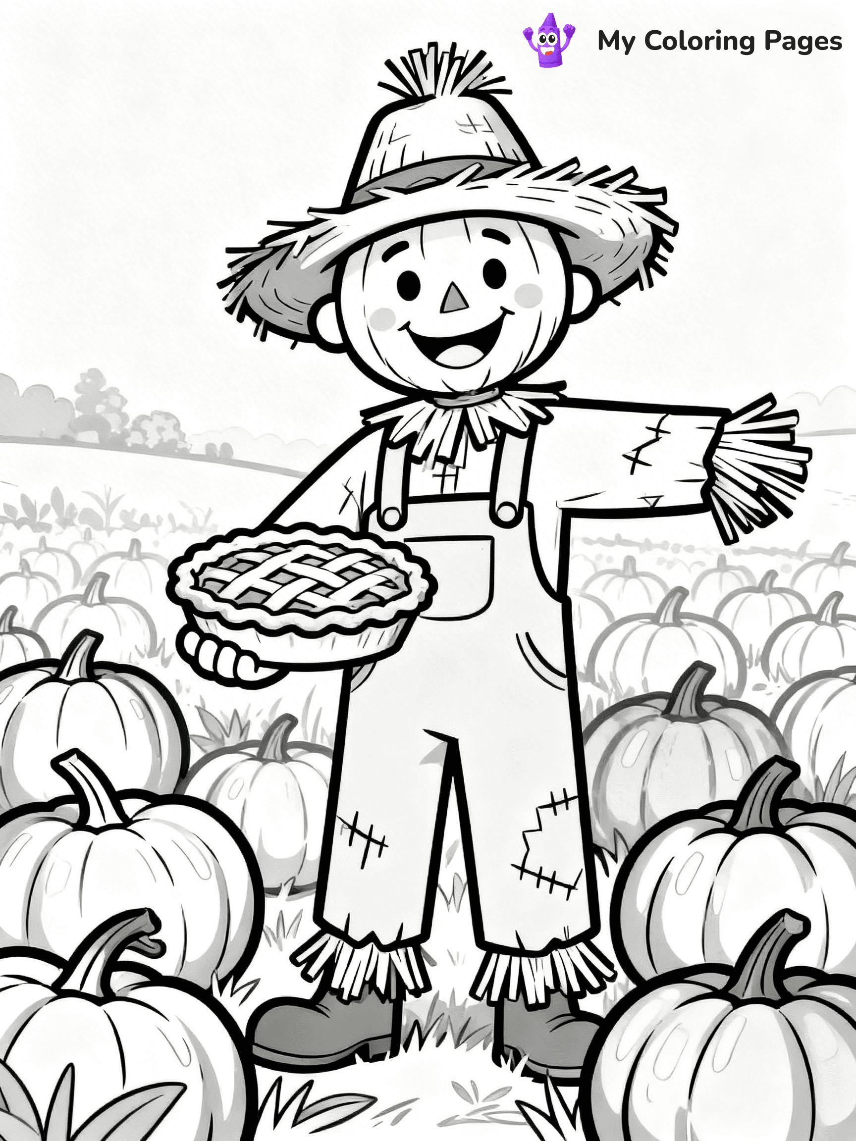 Pumpkin Pie Coloring Pages - 15
