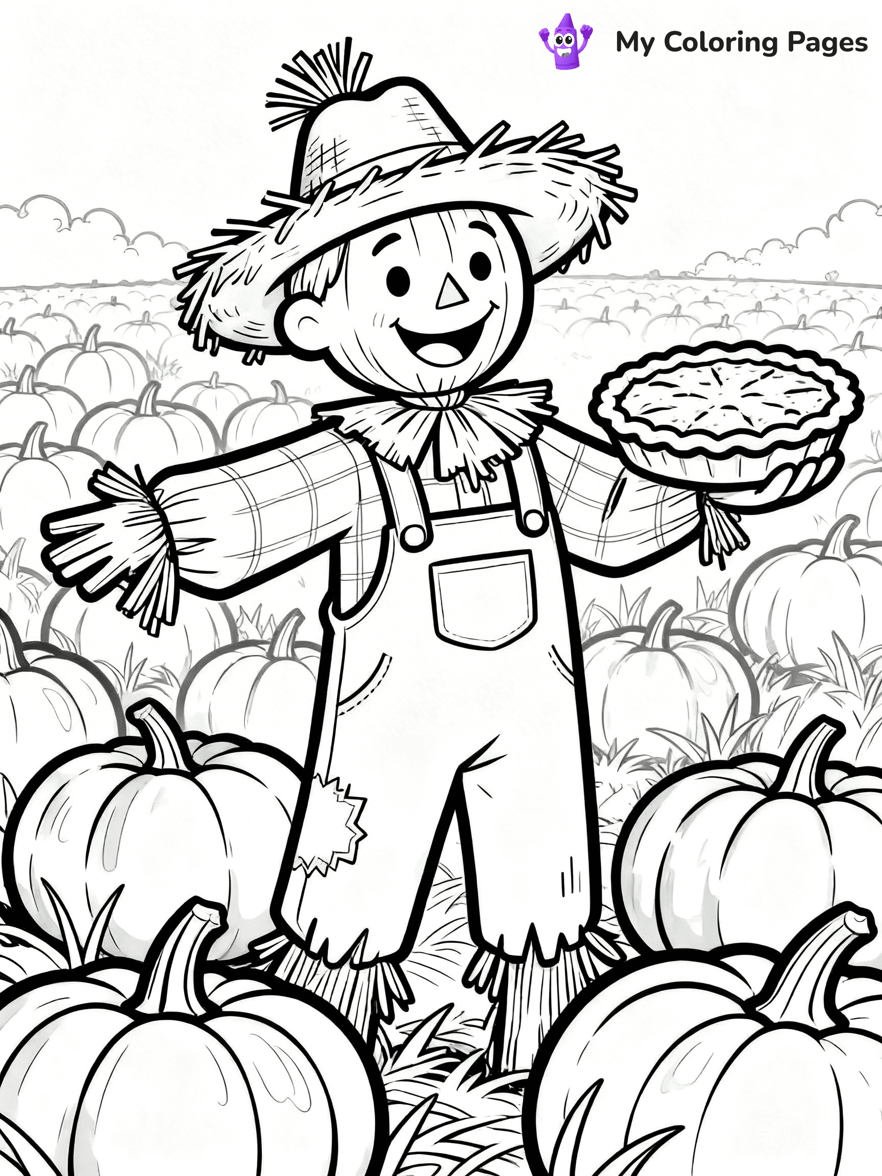 Pumpkin Pie Coloring Pages - 12