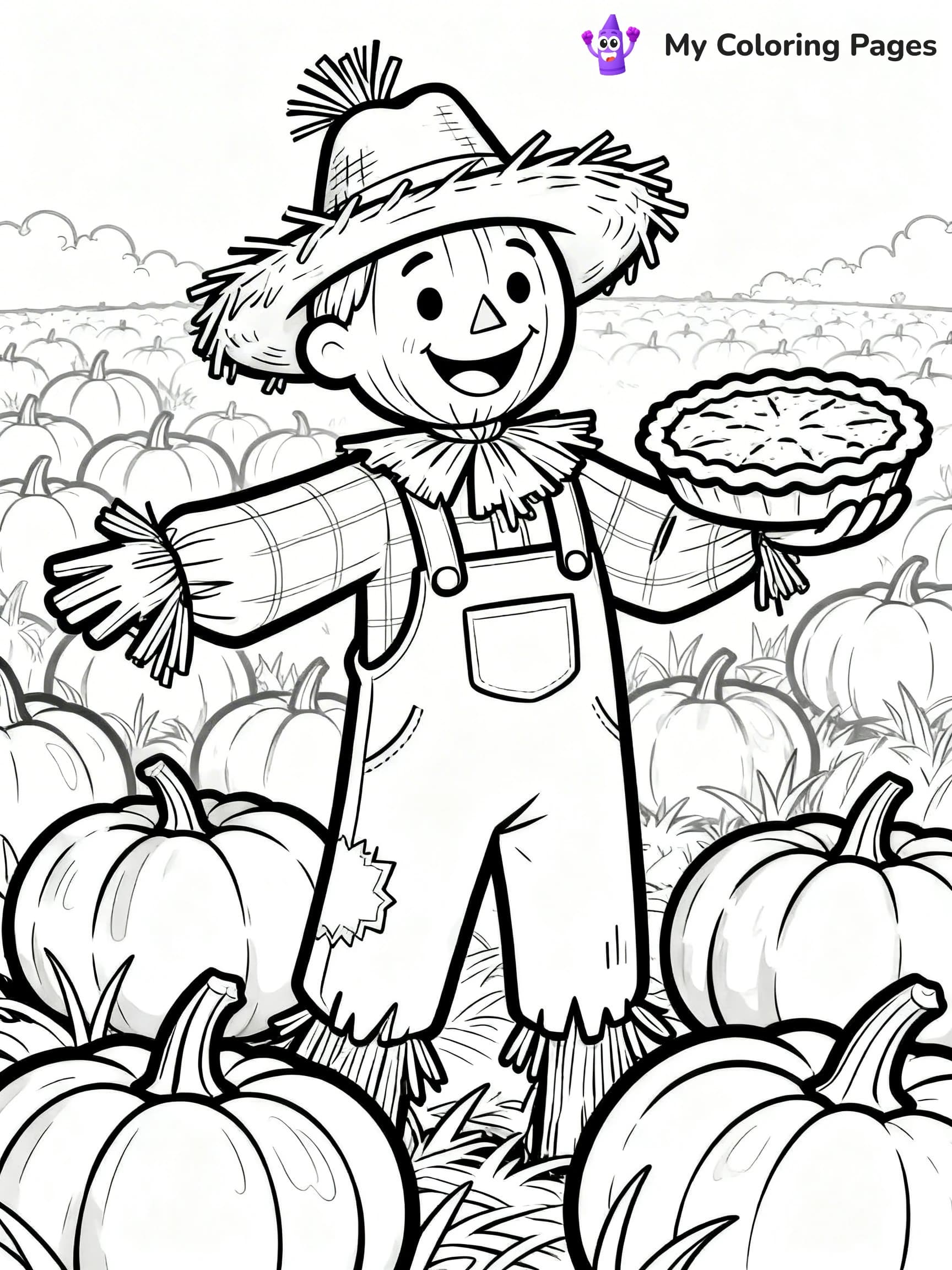Pumpkin Pie Coloring Pages - 12