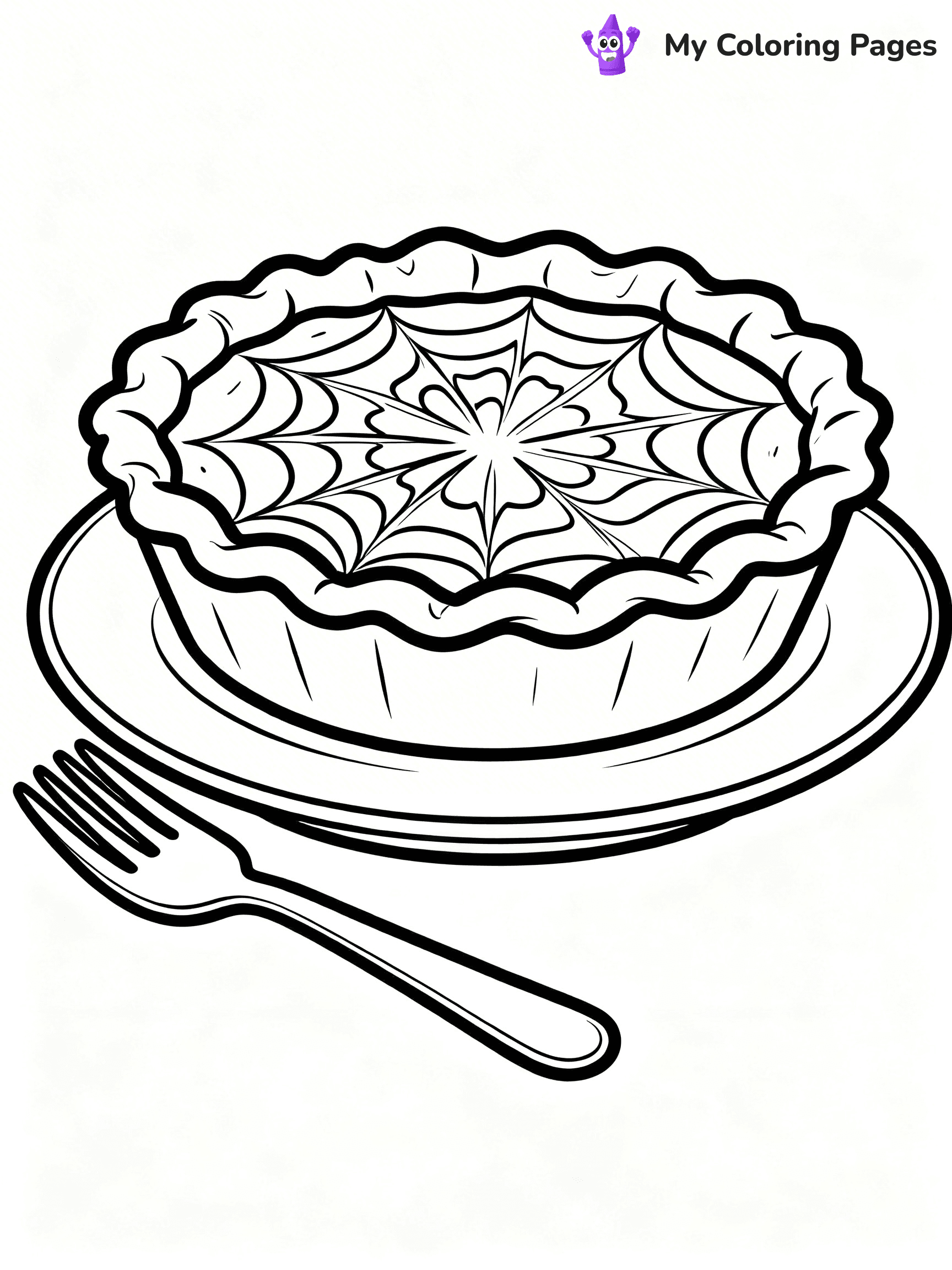 Pumpkin Pie Coloring Pages - 10