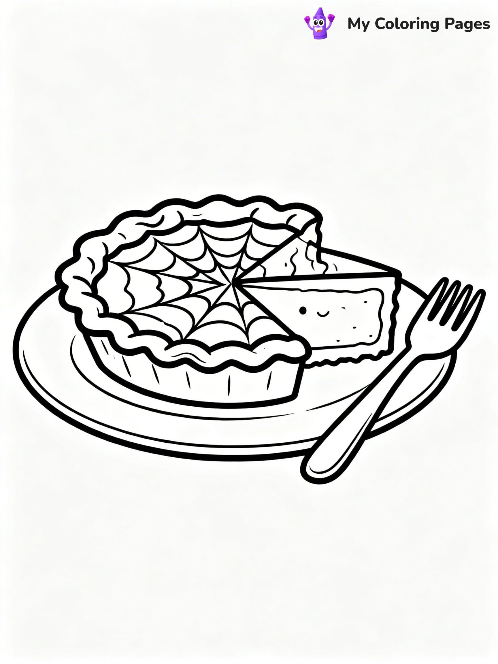 Pumpkin Pie Coloring Pages - 8