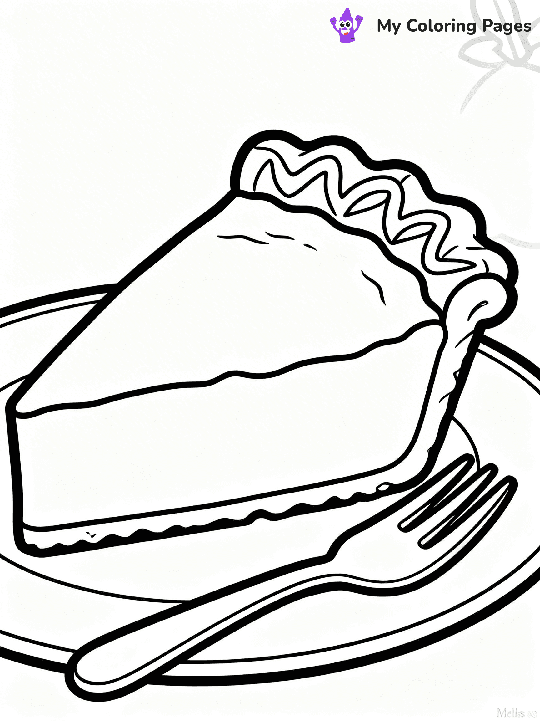 Pumpkin Pie Coloring Pages - 7