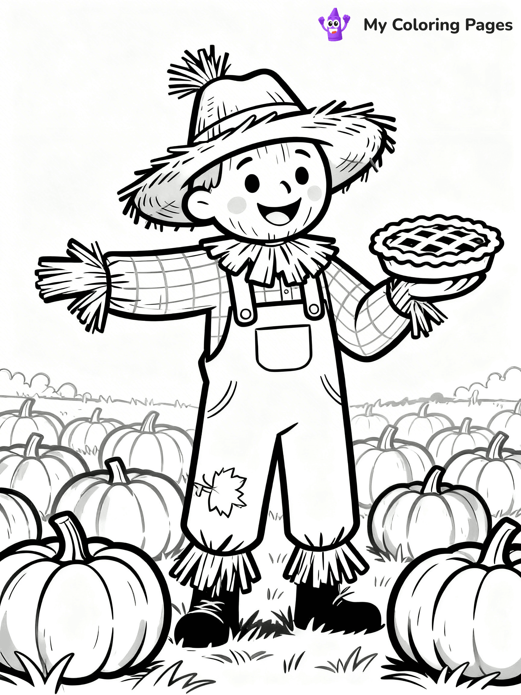 Pumpkin Pie Coloring Pages - 4